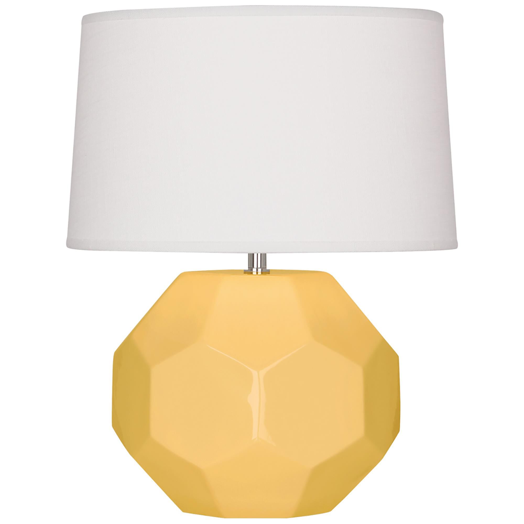 Shown in Sunset Yellow Glazed Ceramic finish