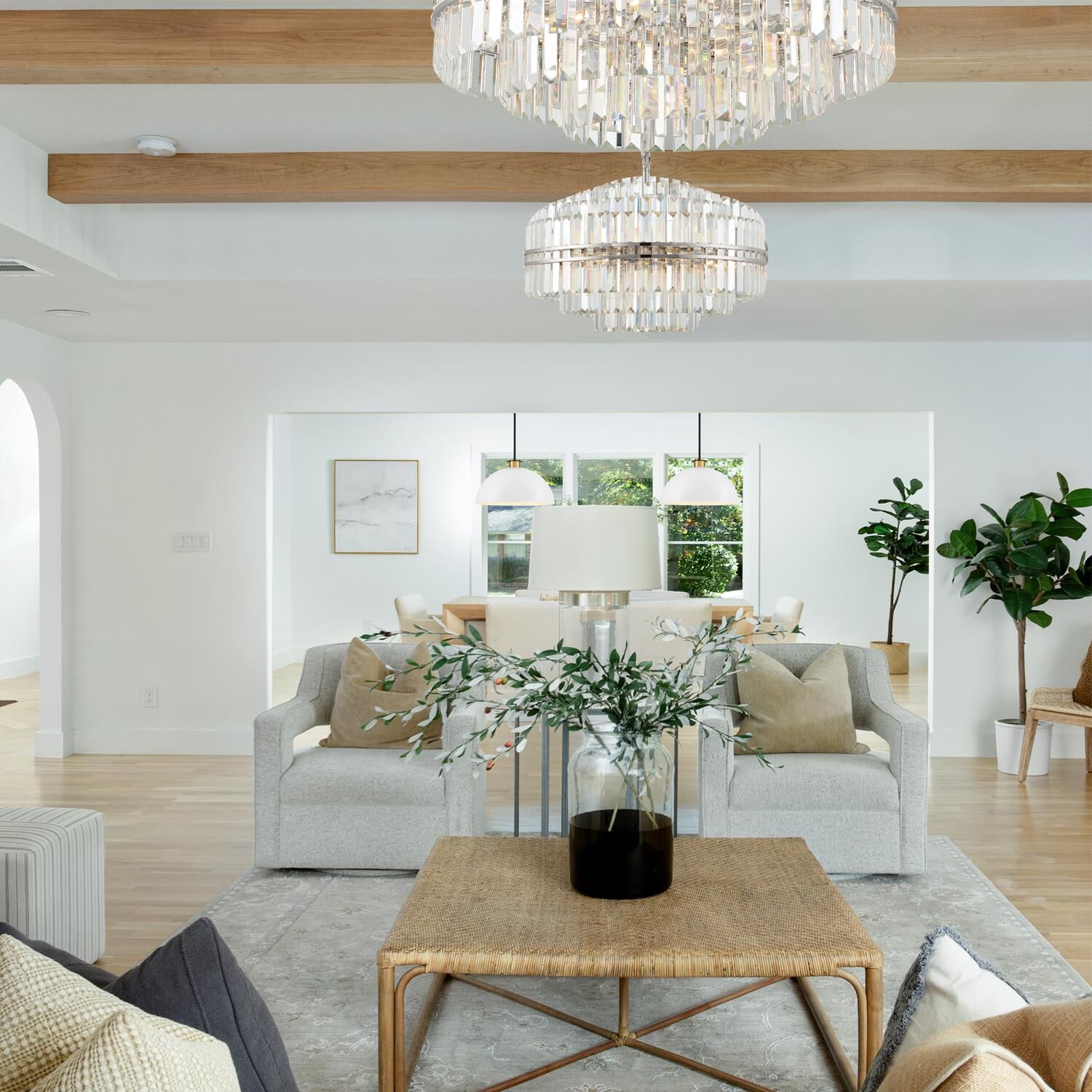 Hayes 28 Inch 16 Light Chandelier by Crystorama