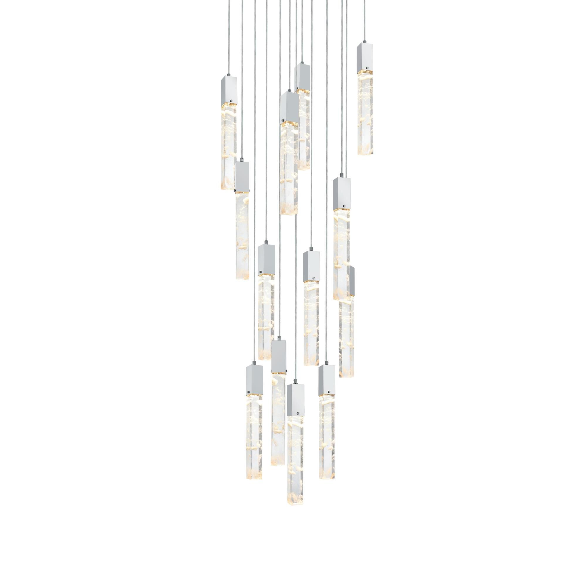 Aurora 30 Inch Multi Light Pendant by Elegant Lighting
