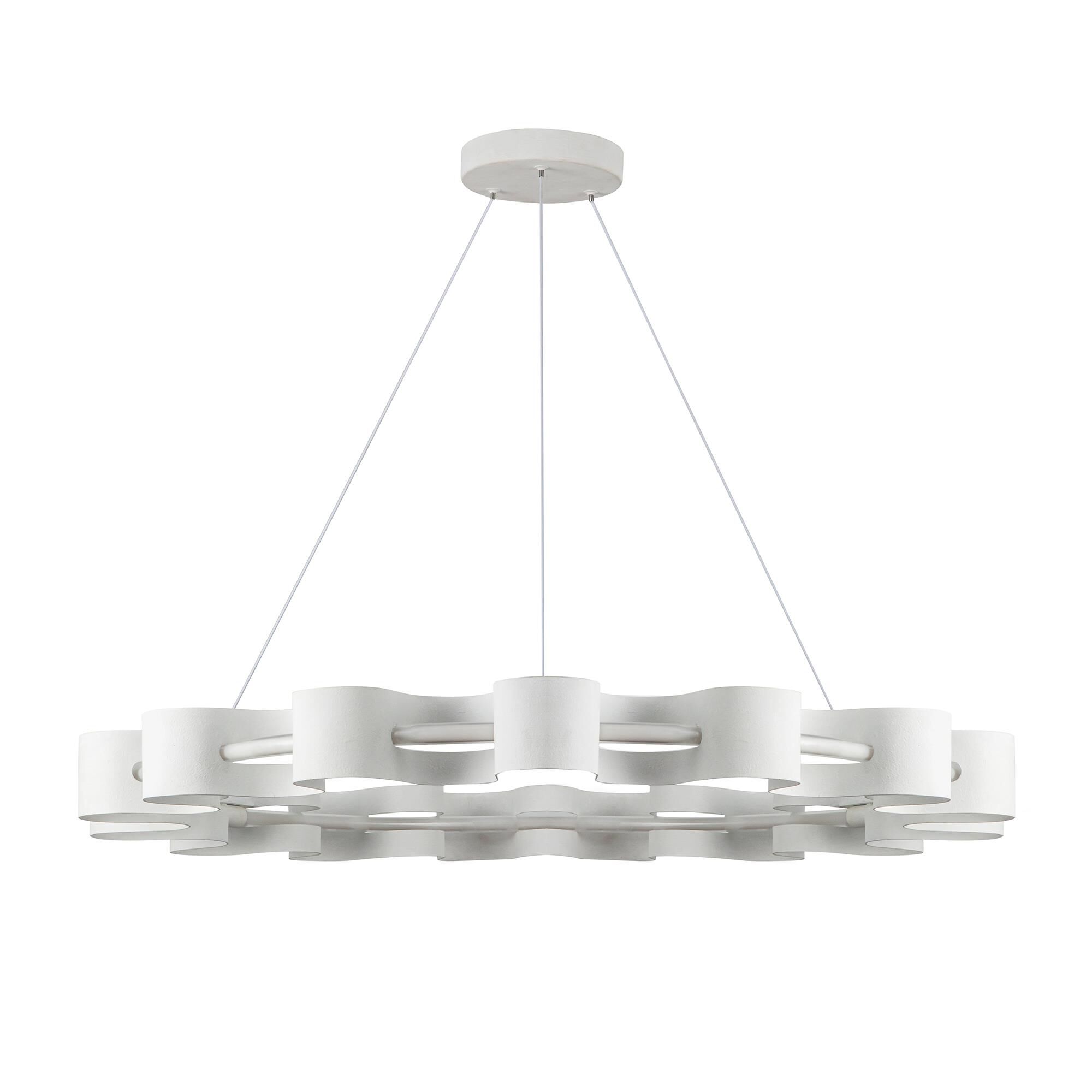 Shown in Antique White finish and Frosted Acrylic glass