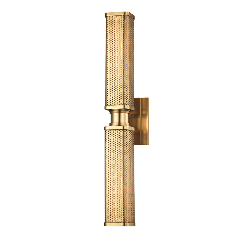 Gibbs Large 2 Light Wall Sconce by Hudson Valley Lighting