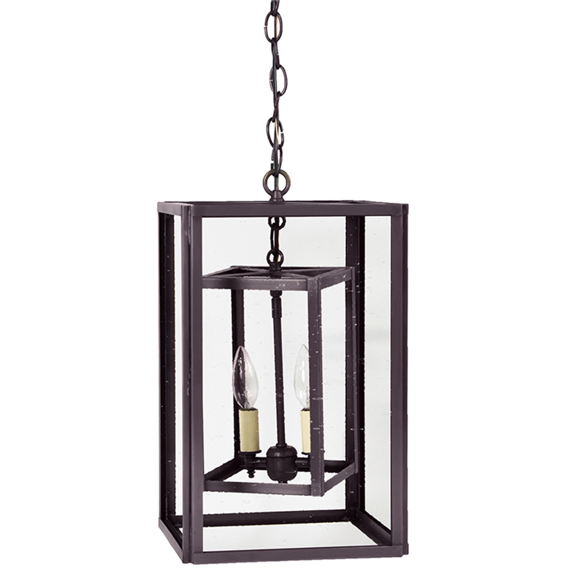Transitional 16 Inch 2 Light Lantern Pendant,