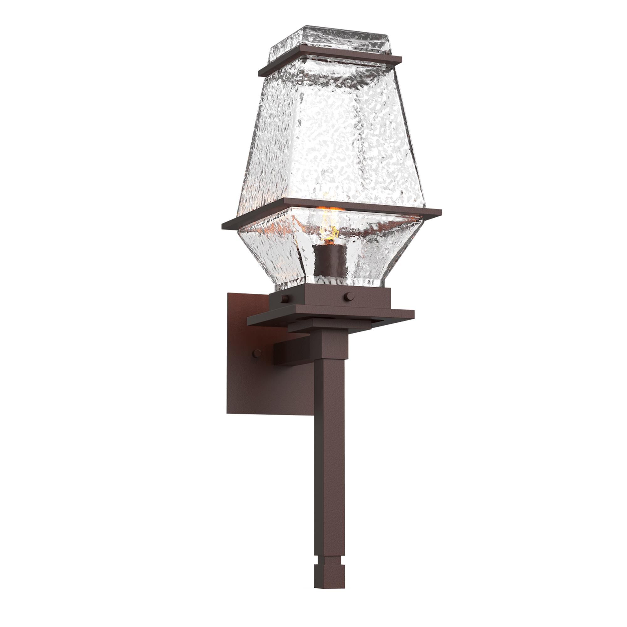 Shown in Statuary Bronze finish and Clear glass