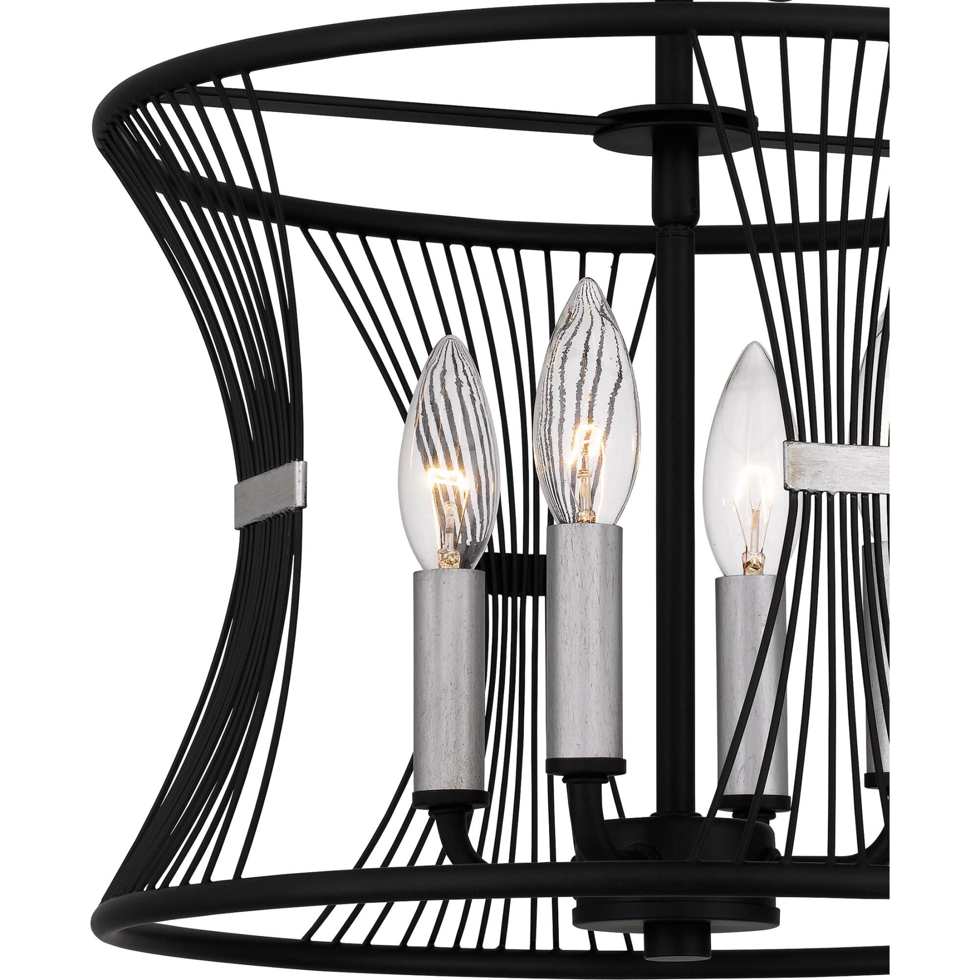 Leiland 14 Inch 4 Light Semi Flush Mount by Quoizel