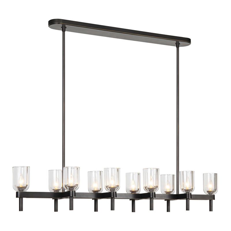 Elisa Carlucci Lucian Medium Linear Chandelier by Alora Lighting