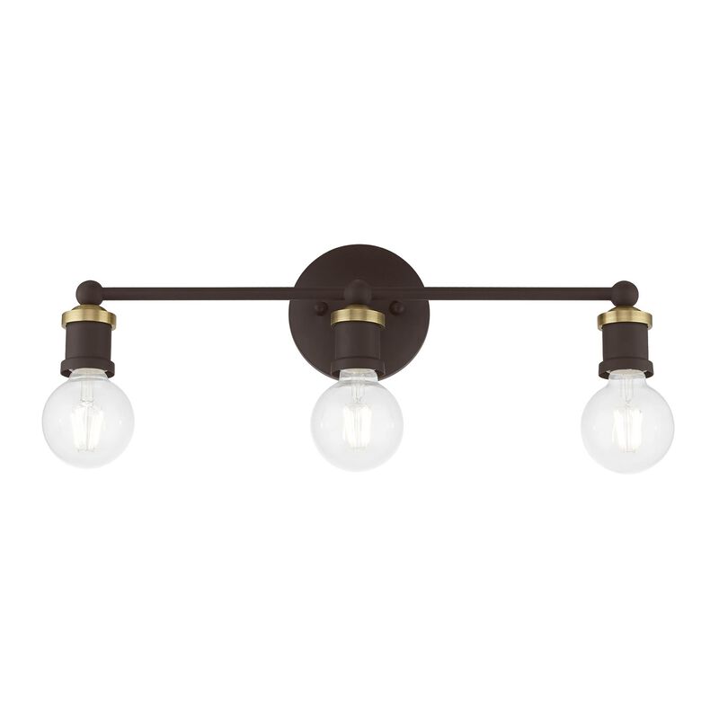 Lansdale 20 Inch 3 Light Bath Vanity Light by Livex Lighting