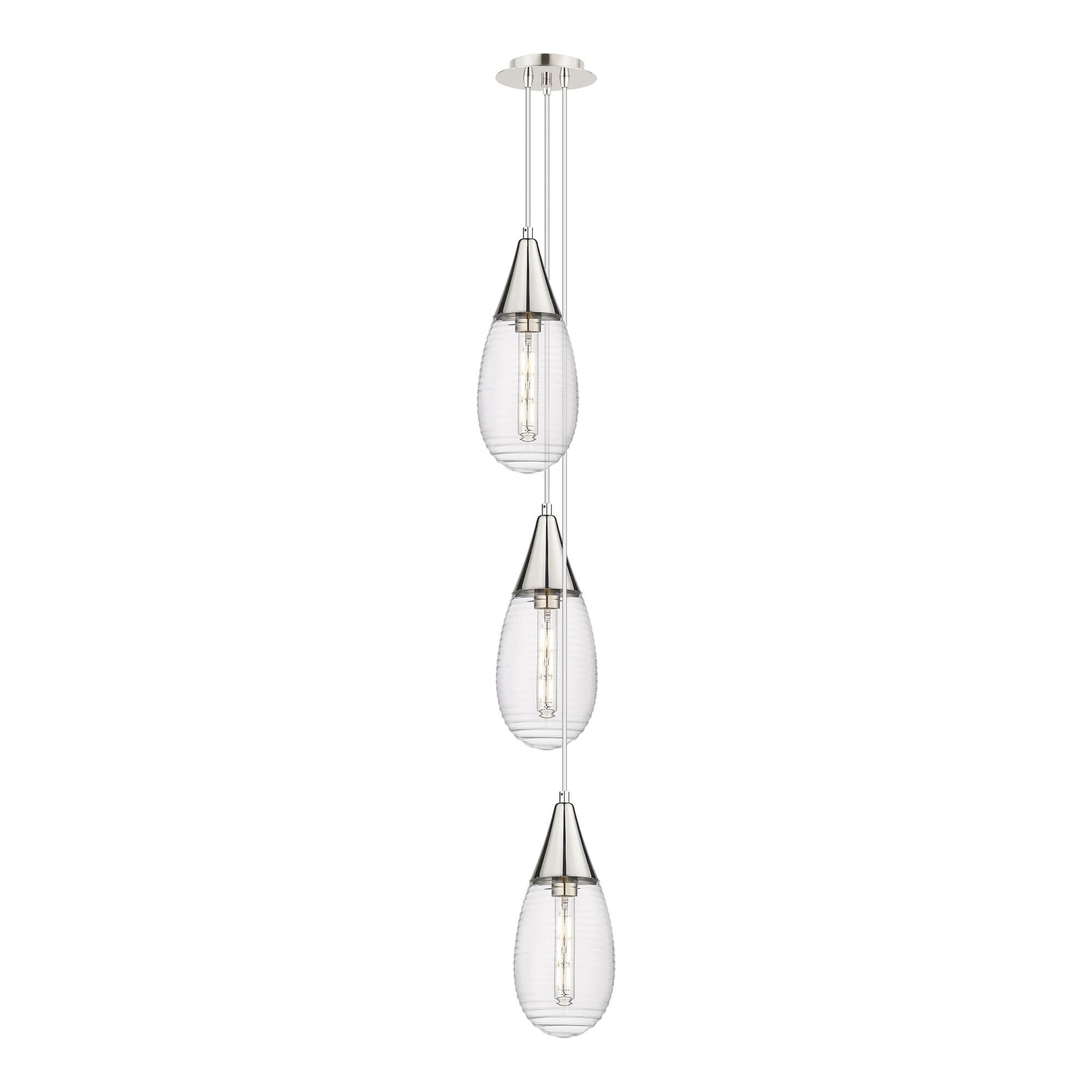 Bruno Marashlian Malone 8 Inch 3 Light Multi Light Pendant by Innovations Lighting