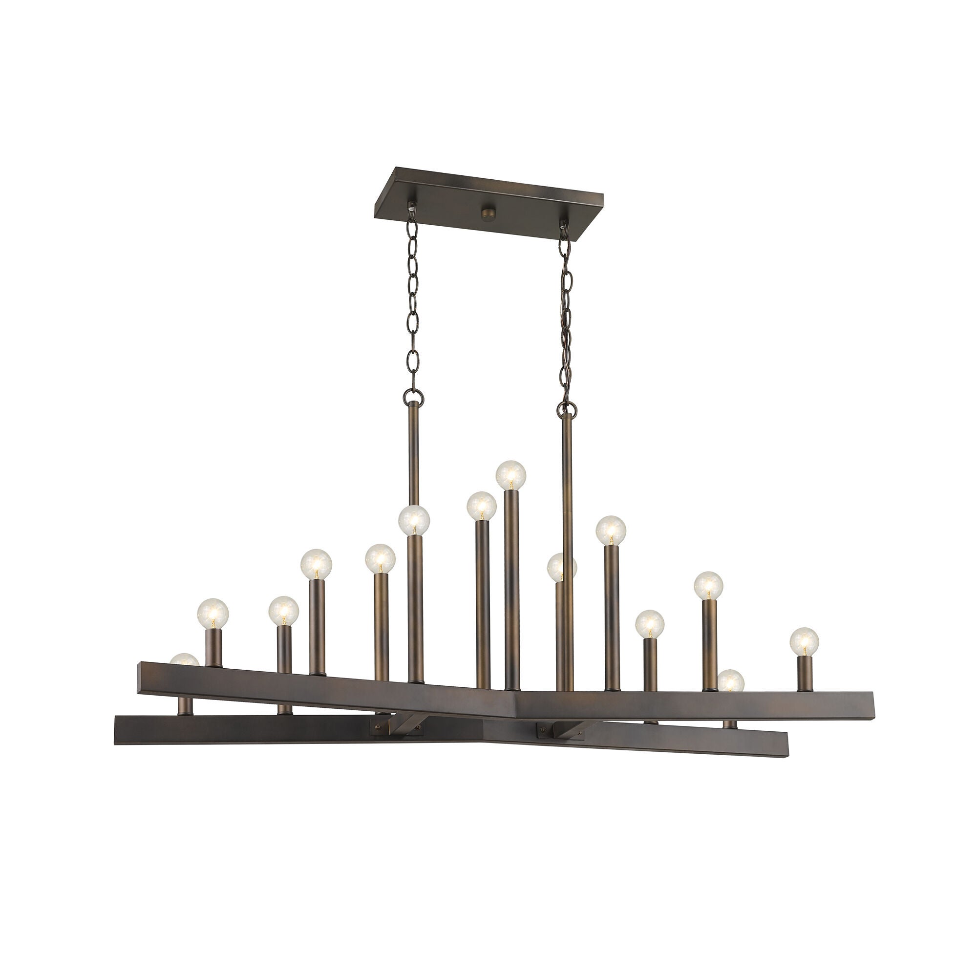 Shown in Oil-Rubbed Bronze finish and -- glass and -- shade