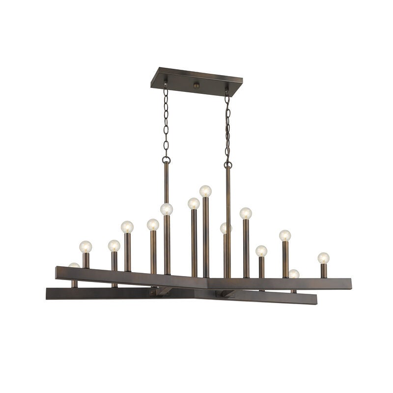 Fallon 42 Inch 14 Light Linear Suspension Light by Acclaim Lighting