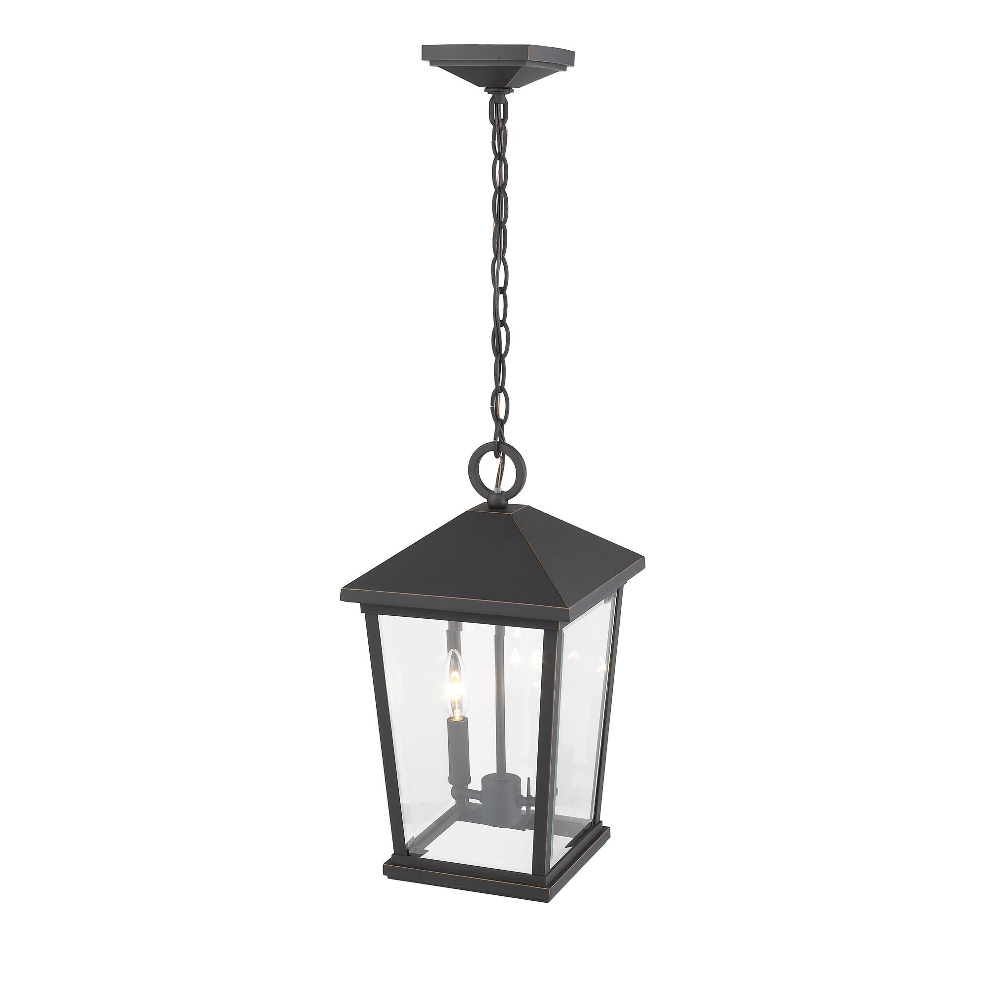 Beacon 17 Inch Tall 2 Light Outdoor Hanging Lantern by Z-Lite