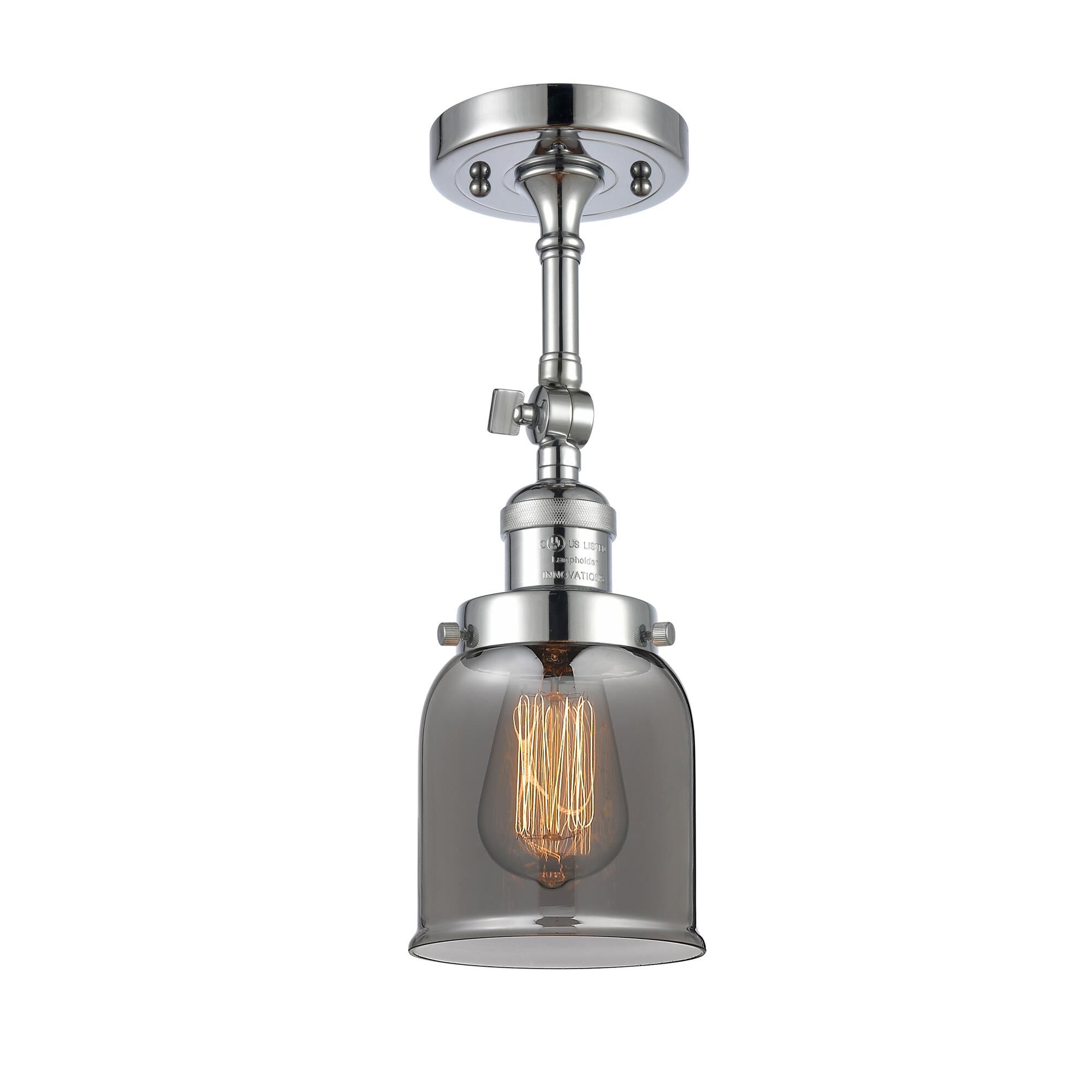 Shown in Polished Chrome finish and Plated Smoked glass