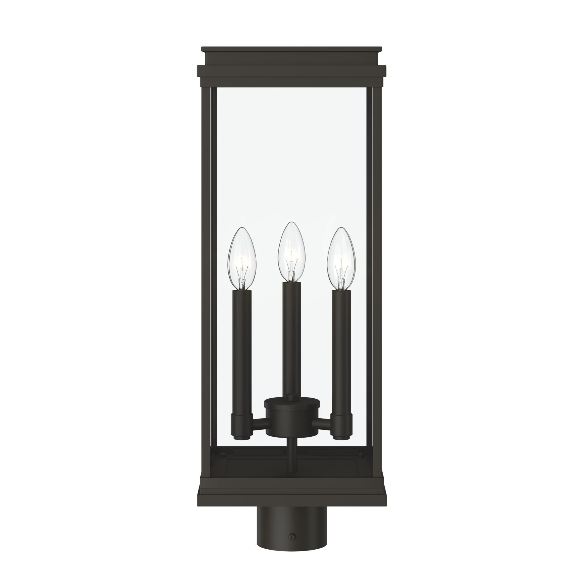 Shown in Olde Bronze finish and Clear glass