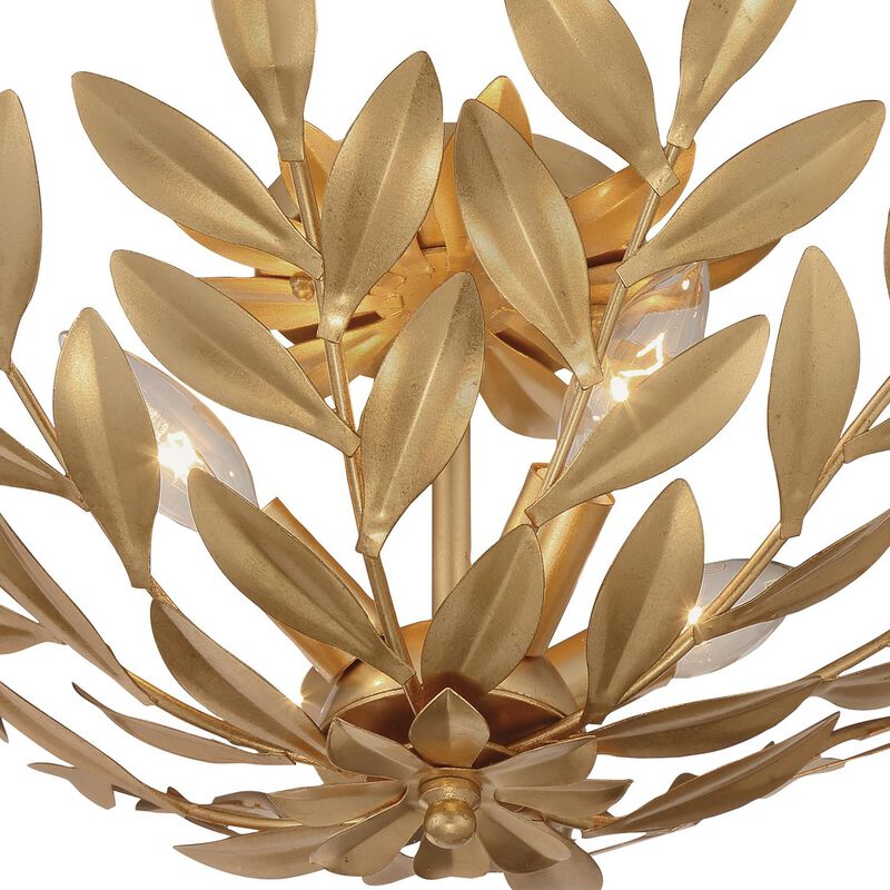 Broche 21 Inch 4 Light Semi Flush Mount by Crystorama