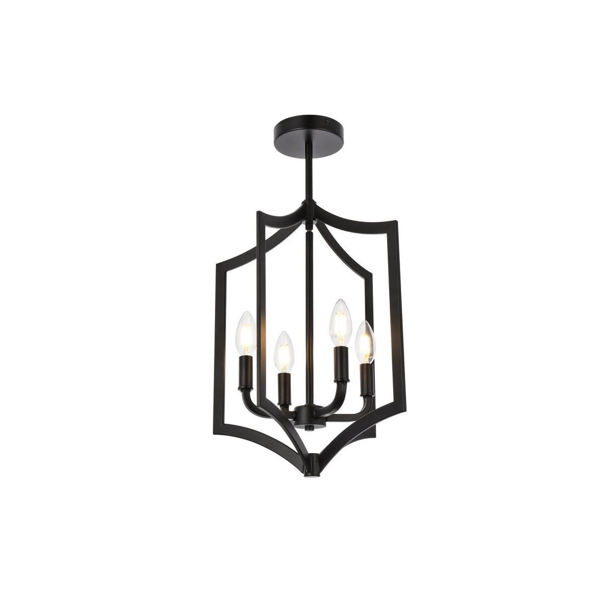 Kiera 14 Inch Cage Pendant by Elegant Lighting