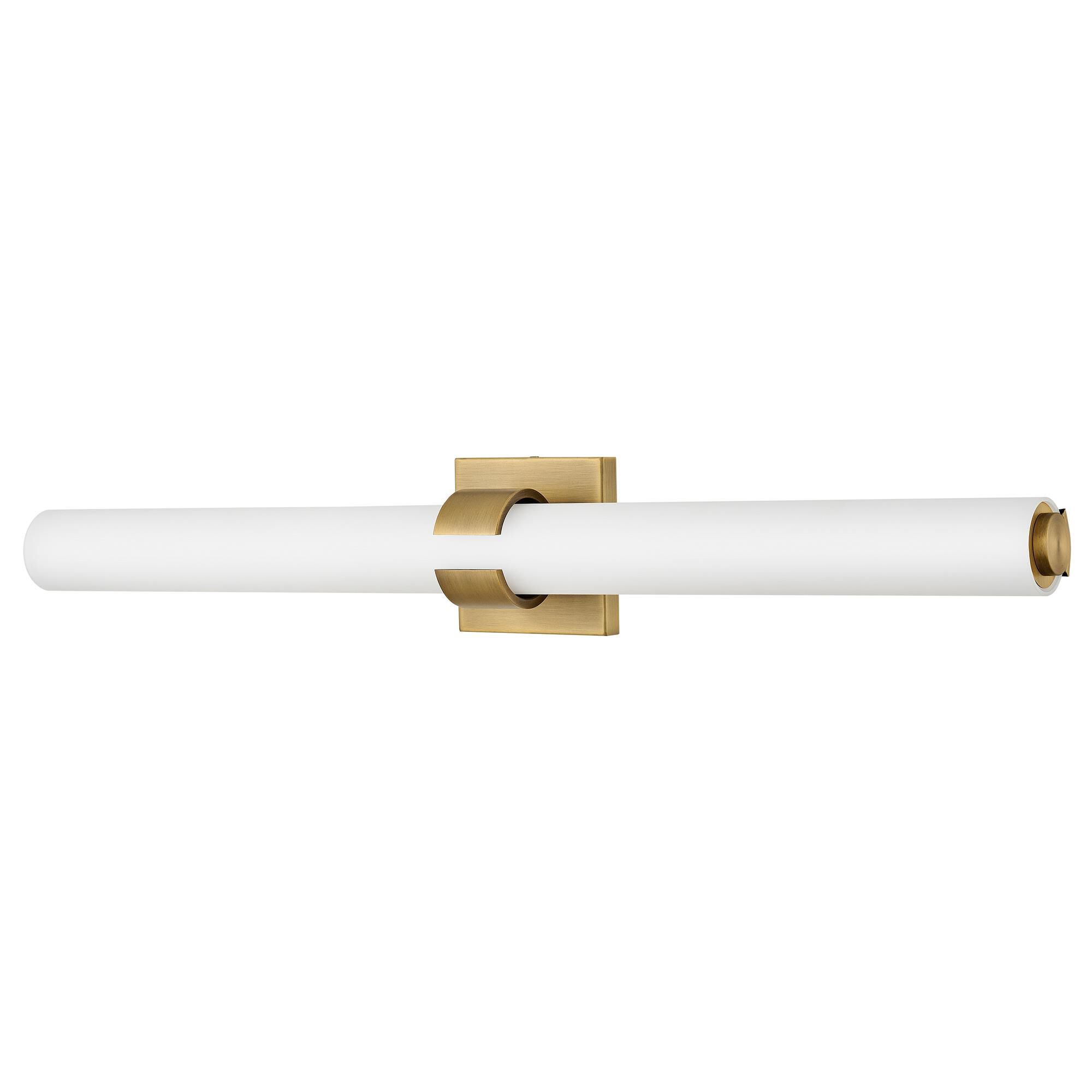 Shown in Lacquered Brass finish and Etched White glass