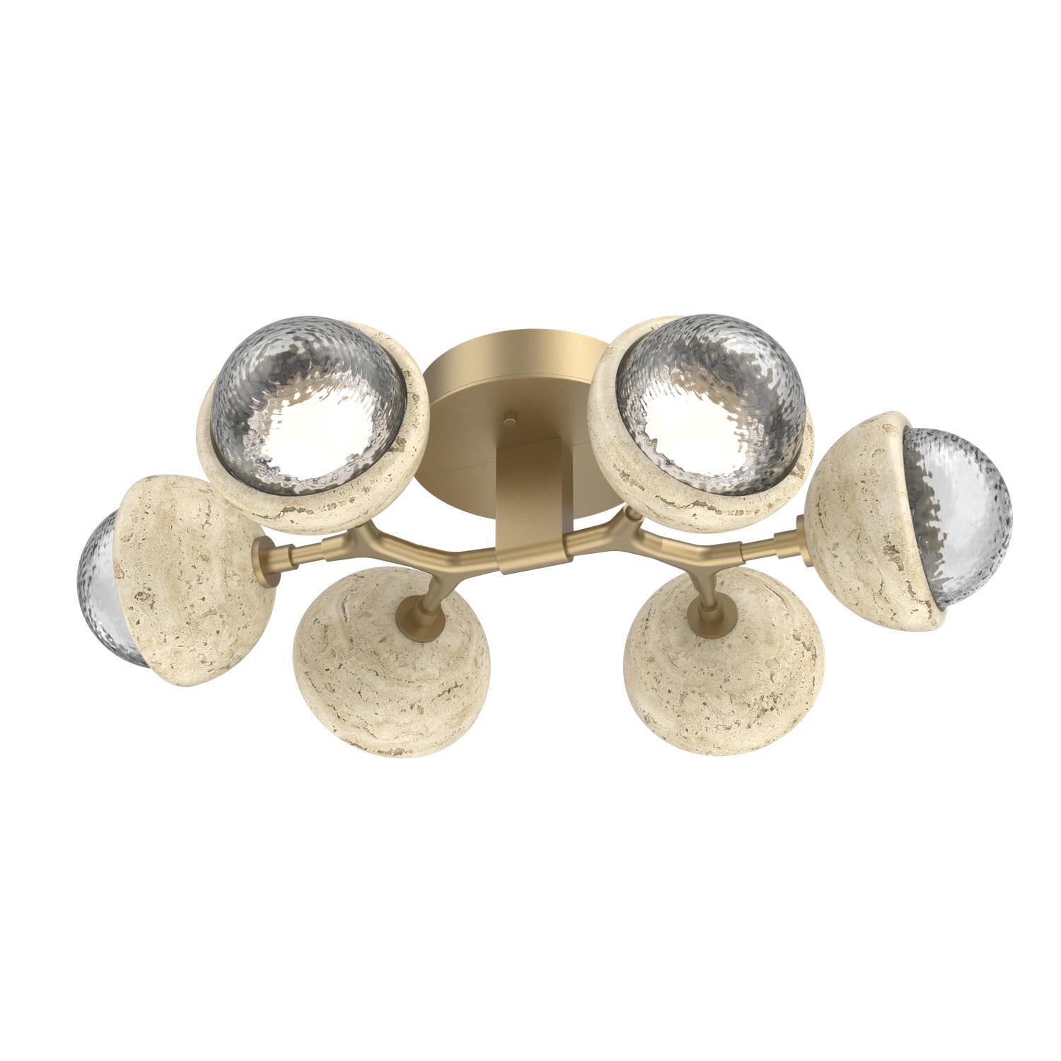 Levi Wilson Cabochon 27 Inch Flush Mount by Hammerton Studio