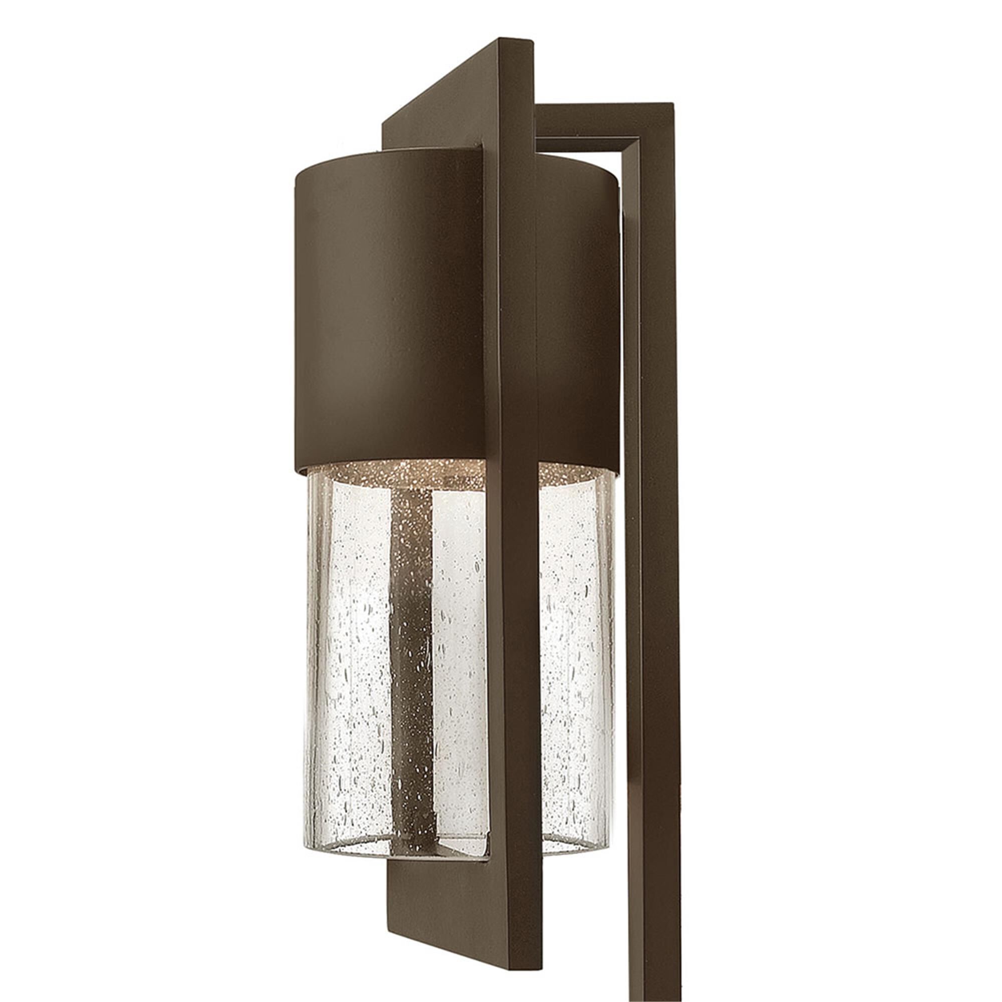 Shown in Buckeye Bronze finish and Clear Seedy glass