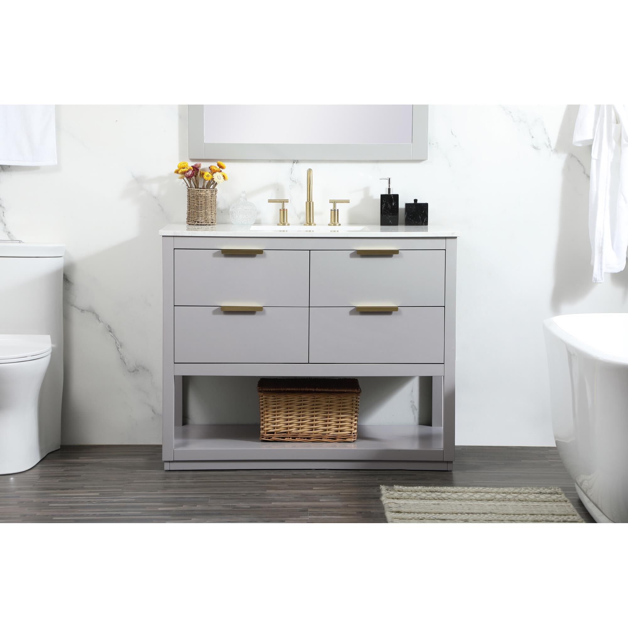 Larkin 42 Inch Bath Vanity by Elegant Decor