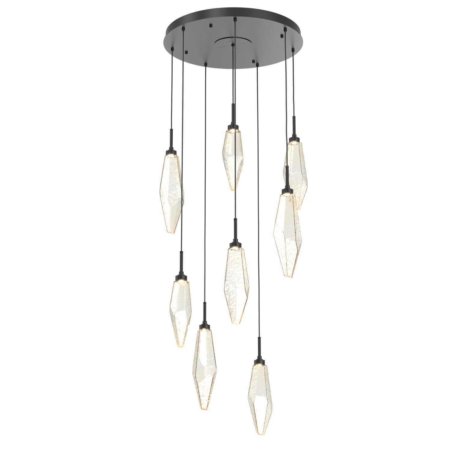 Rock Crystal Multi Light Pendant by Hammerton Studio