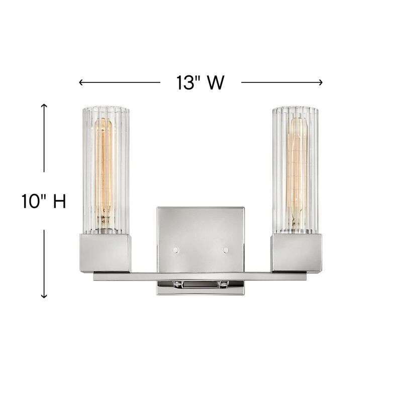 Xander 13 Inch 2 Light Bath Vanity Light by Hinkley Lighting