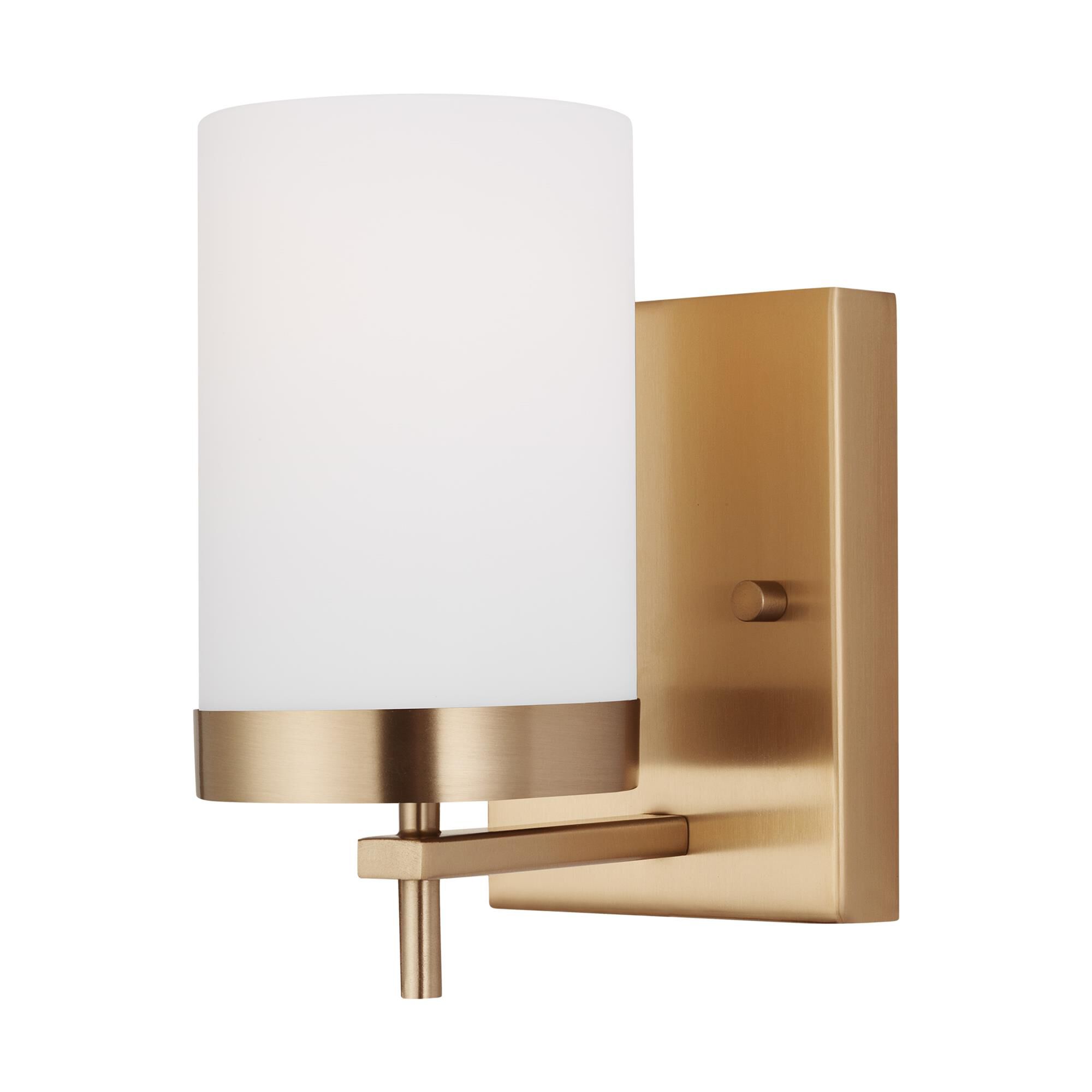 Shown in Satin Brass finish and Etched / White Inside Glass shade