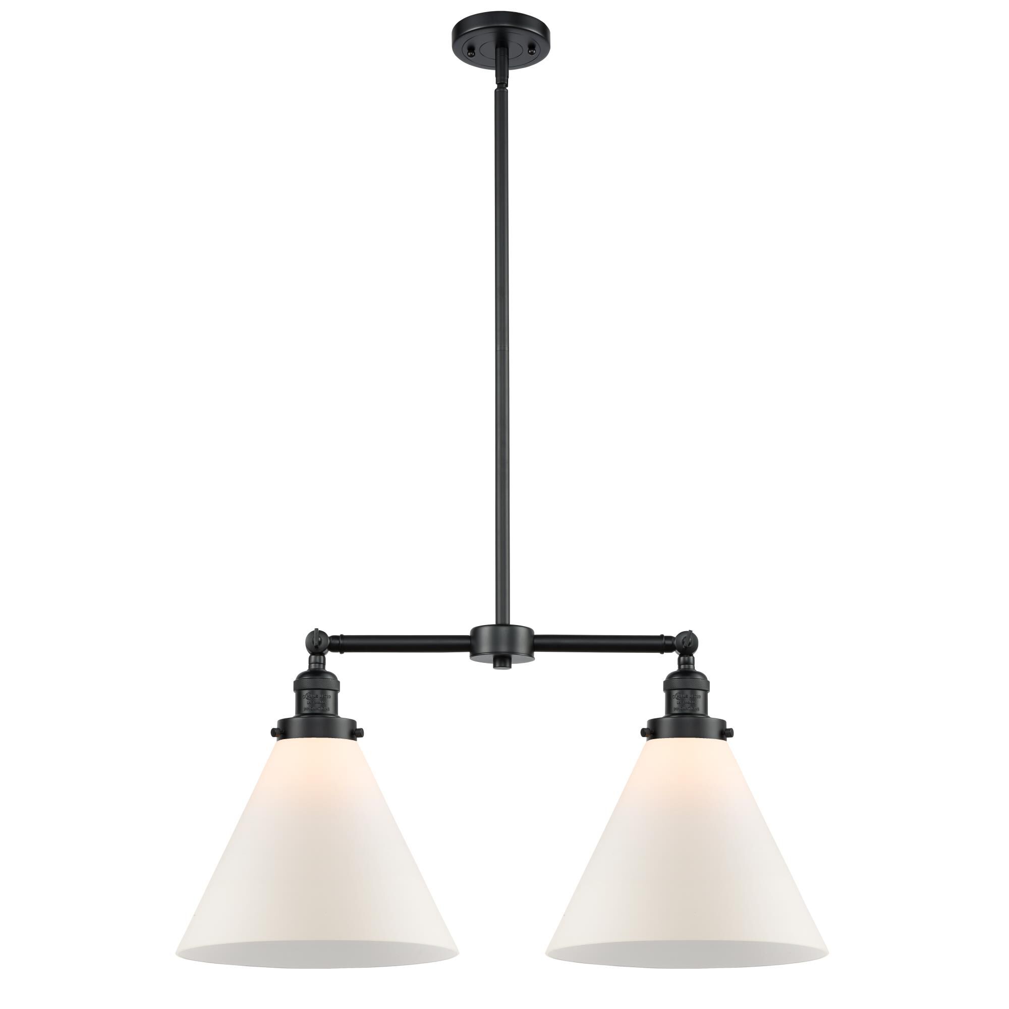 Bruno Marashlian X-Large Cone 21 Inch 2 Light Mini Chandelier by Innovations Lighting