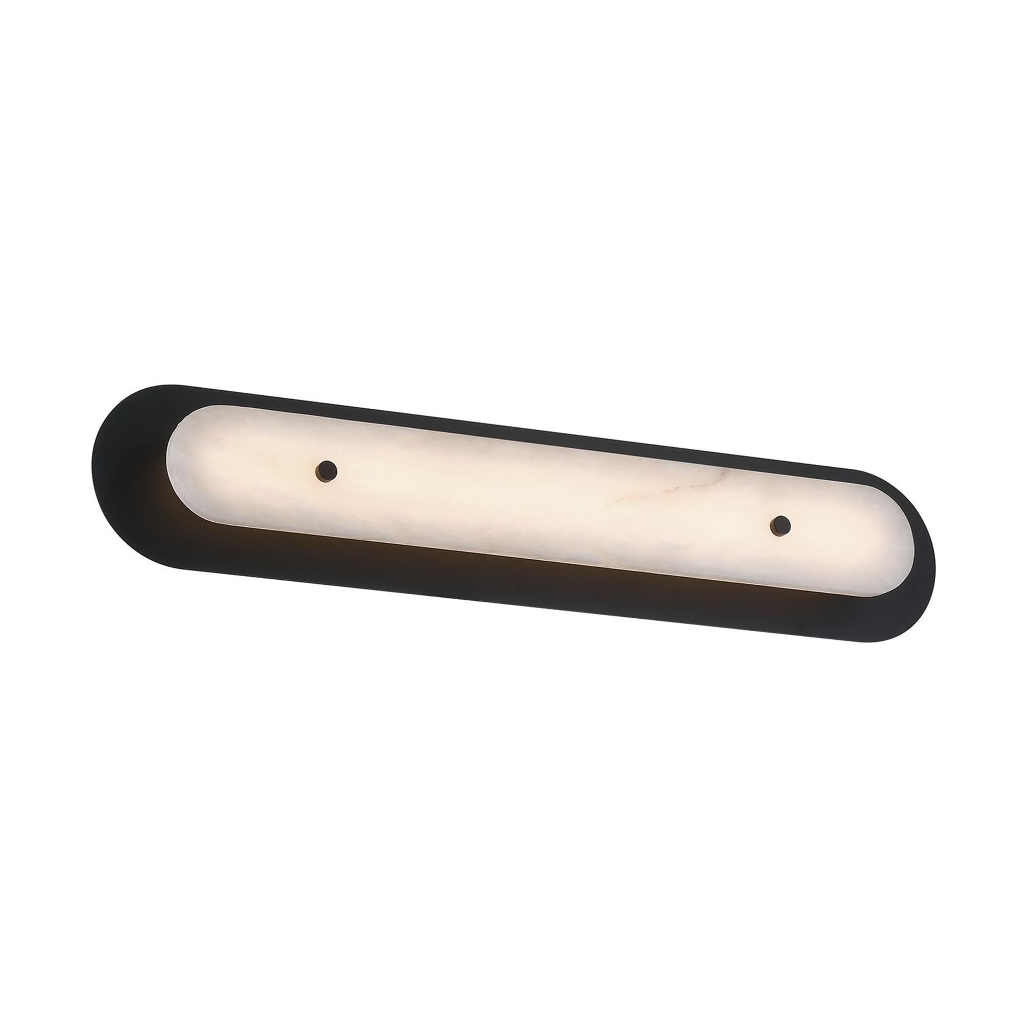 Shown in Black finish and Alabaster glass