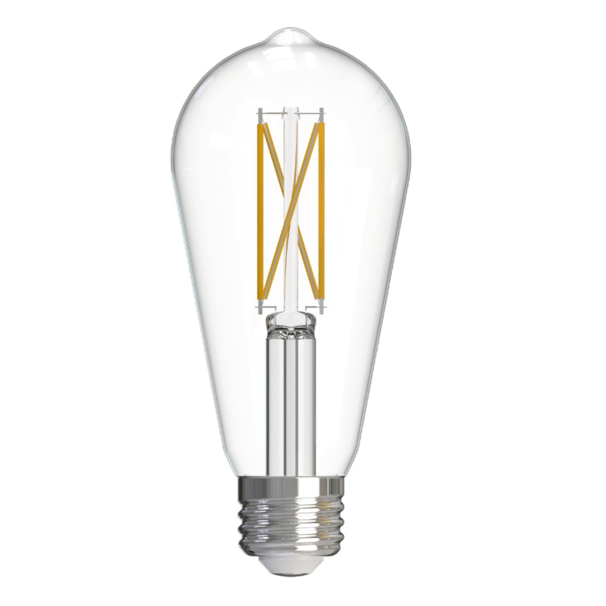 Medium Base E26 ST18 2700K LED Light Bulb,