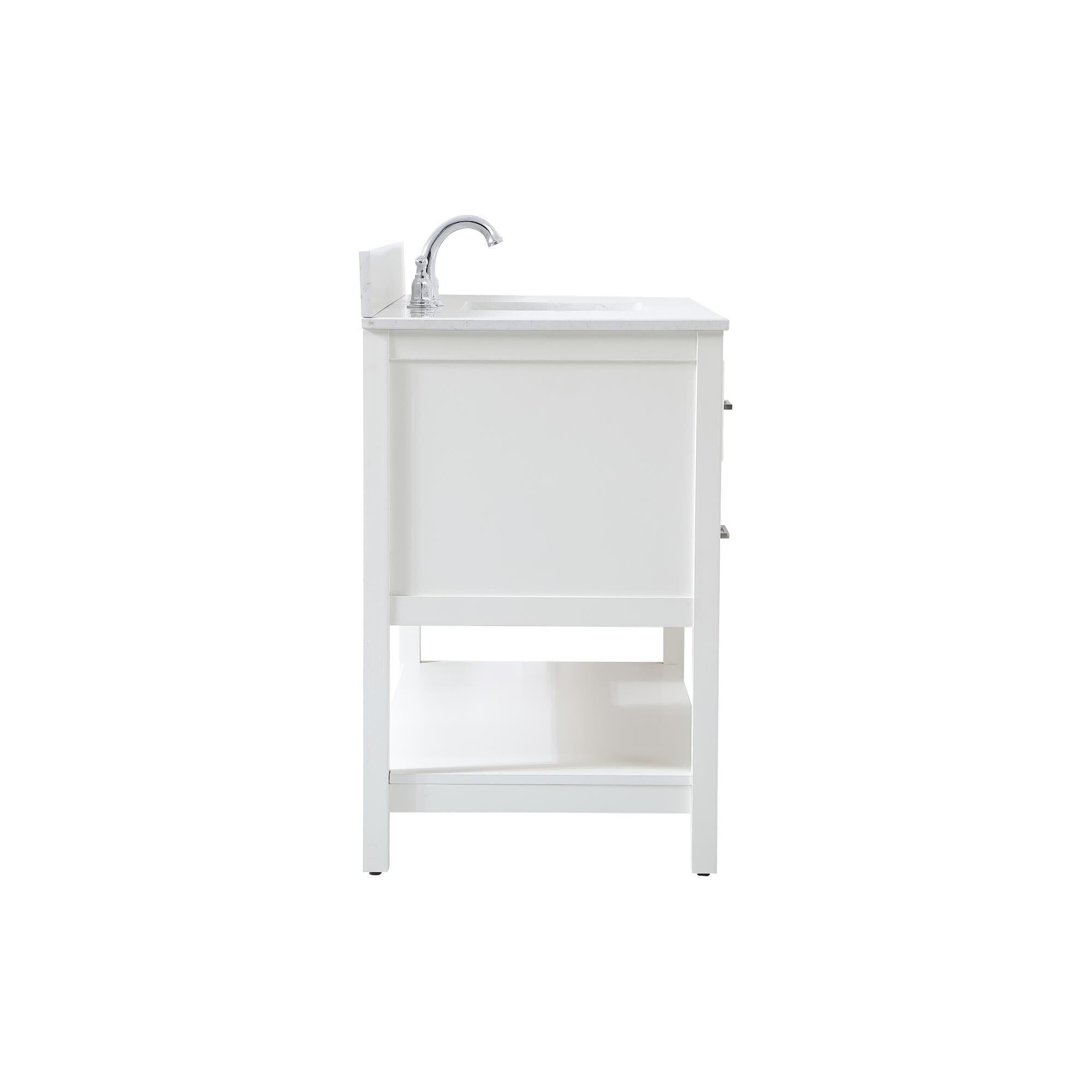 Shown in White finish