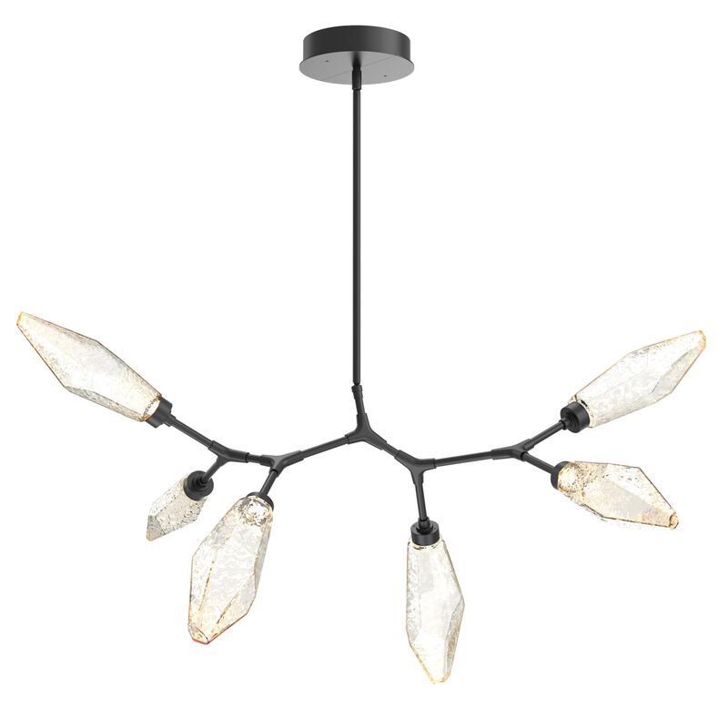 Rock Crystal Linear Suspension Light by Hammerton Studio