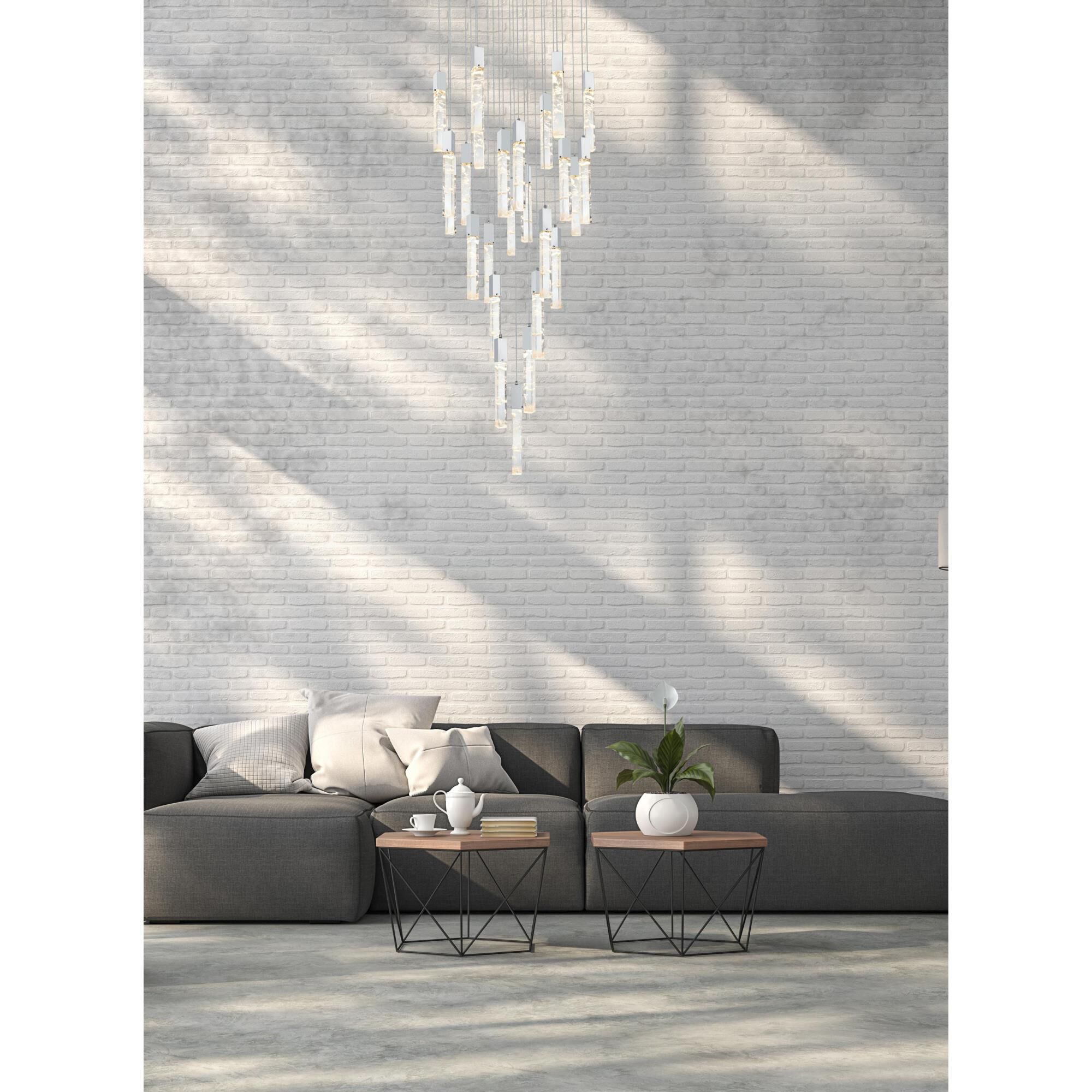 Shown in Chrome finish and Rc crystal and Clear glass