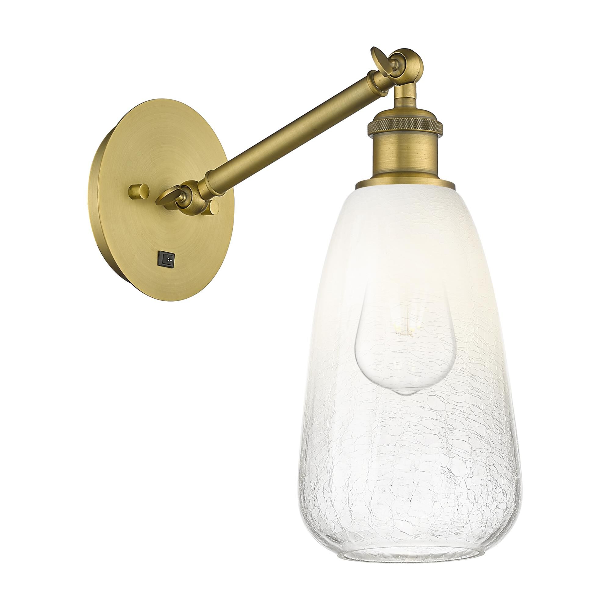 Shown in Brushed Brass finish and Opal glass