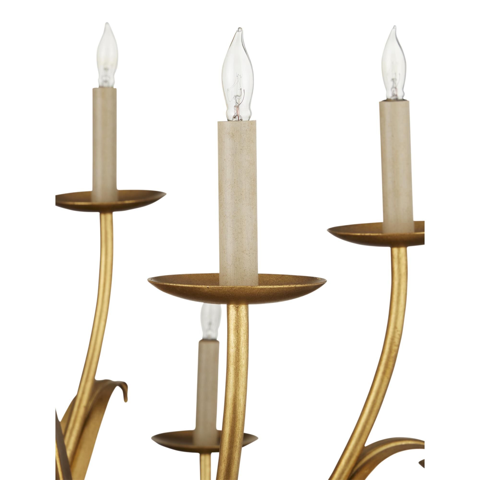 Shown in Antique Gold Leaf finish