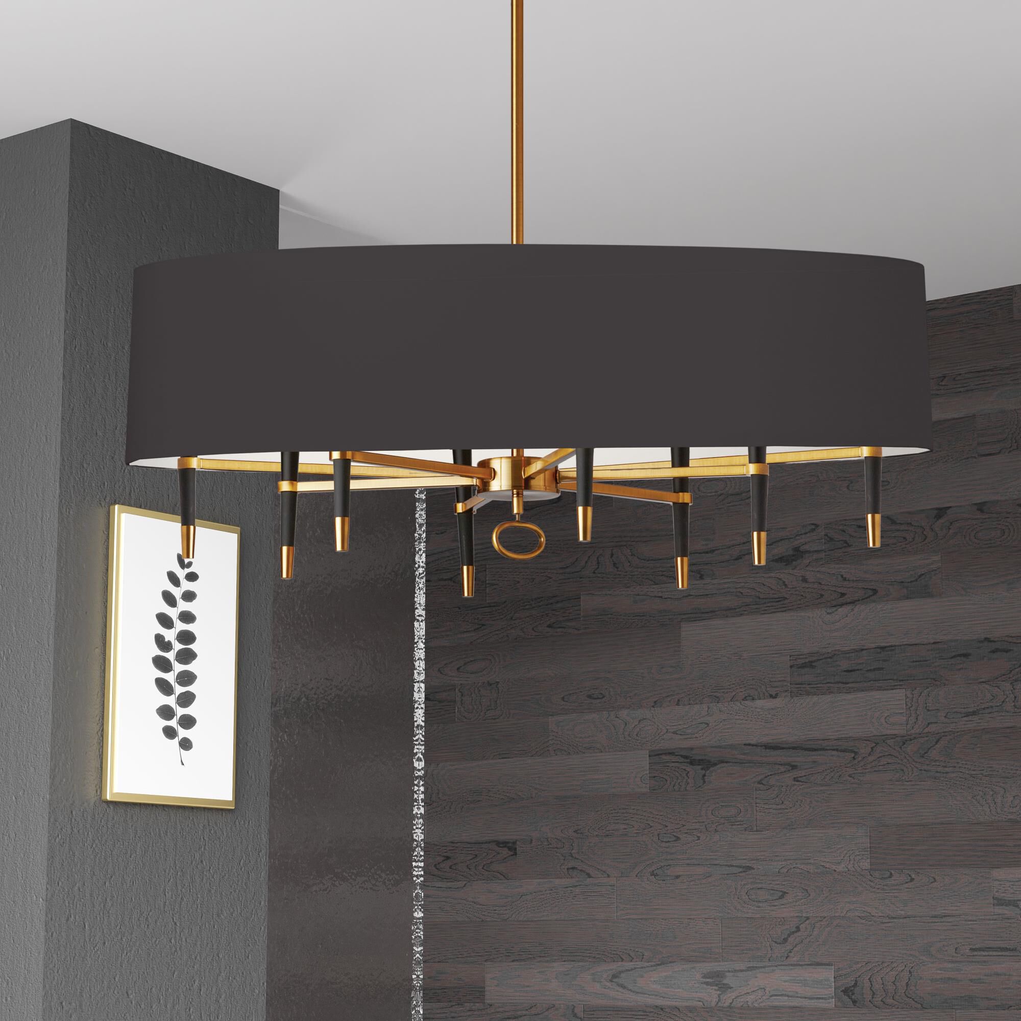 Shown in Vintage Bronze finish and Black shade