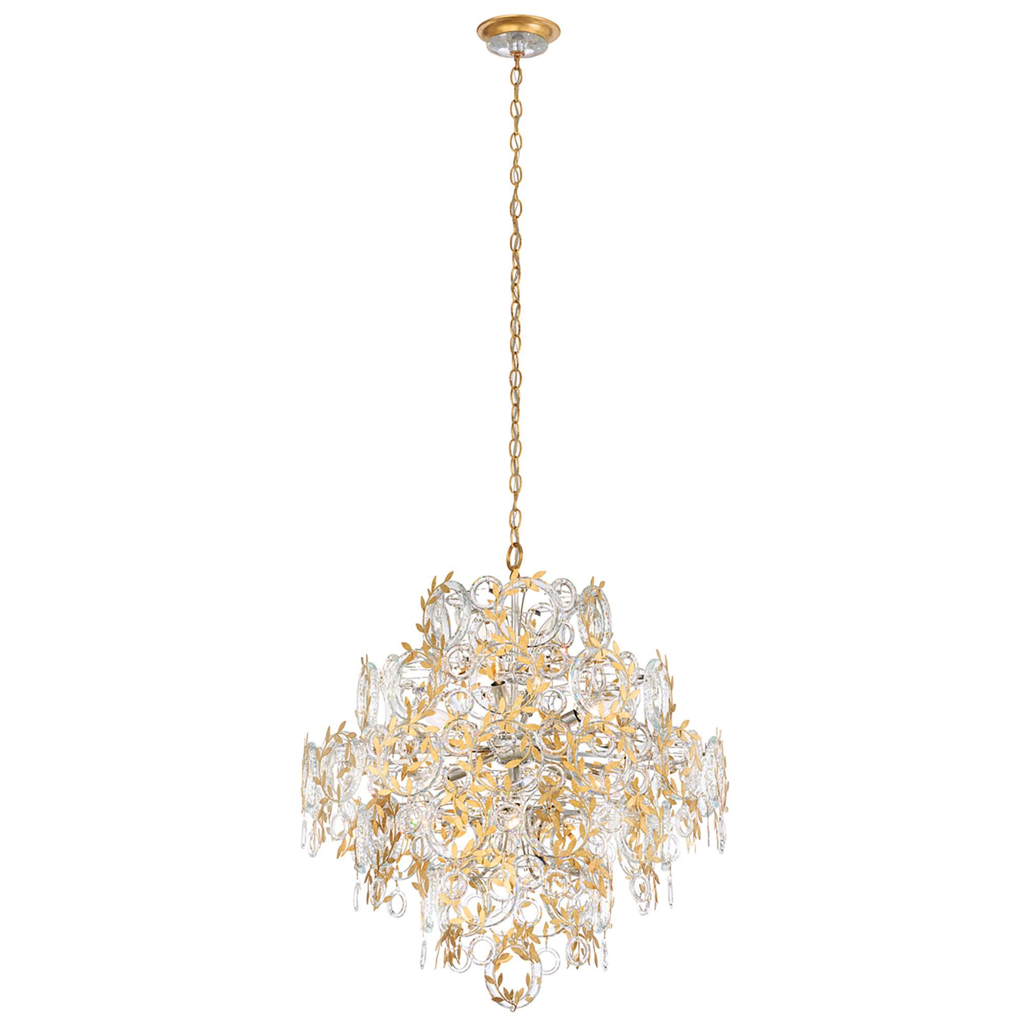 Shown in French Gold finish and Clear Radiance crystal