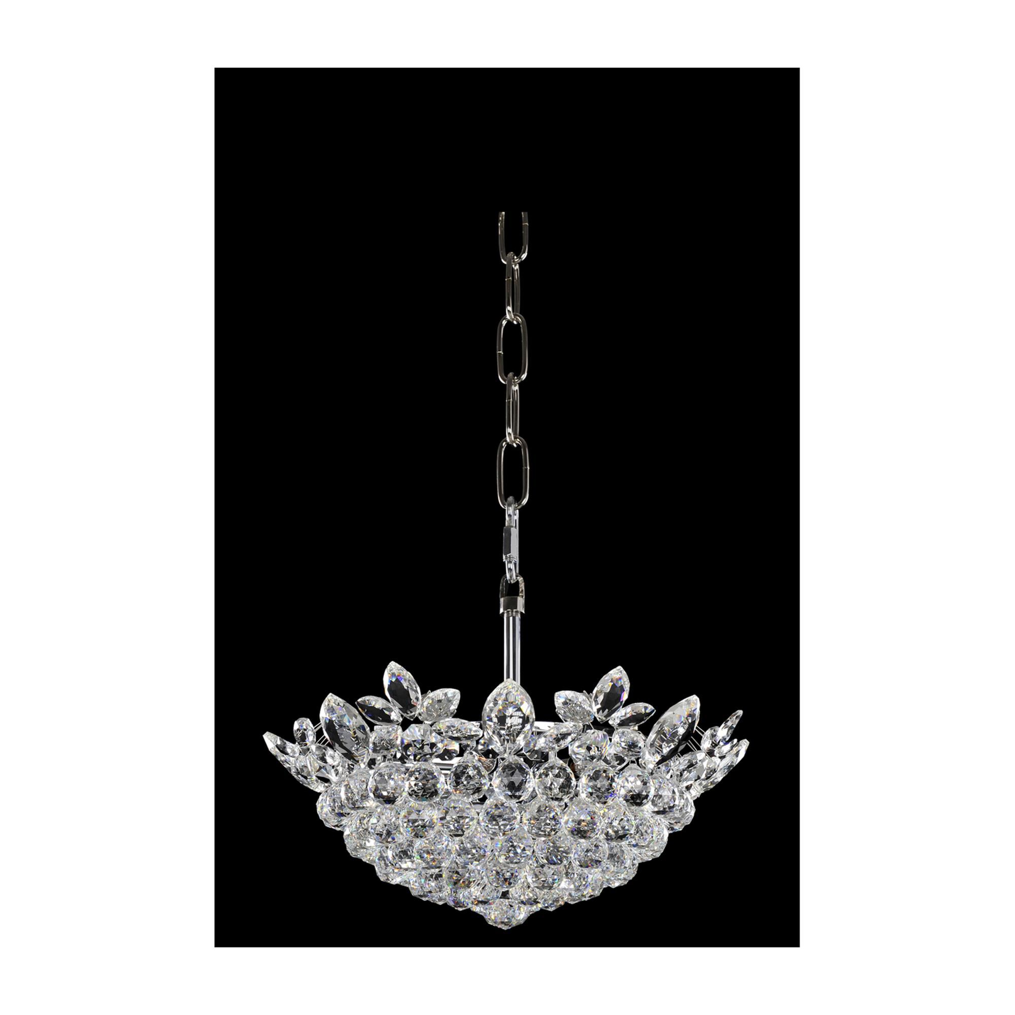 Shown in Chrome finish and Firenze Clear crystal