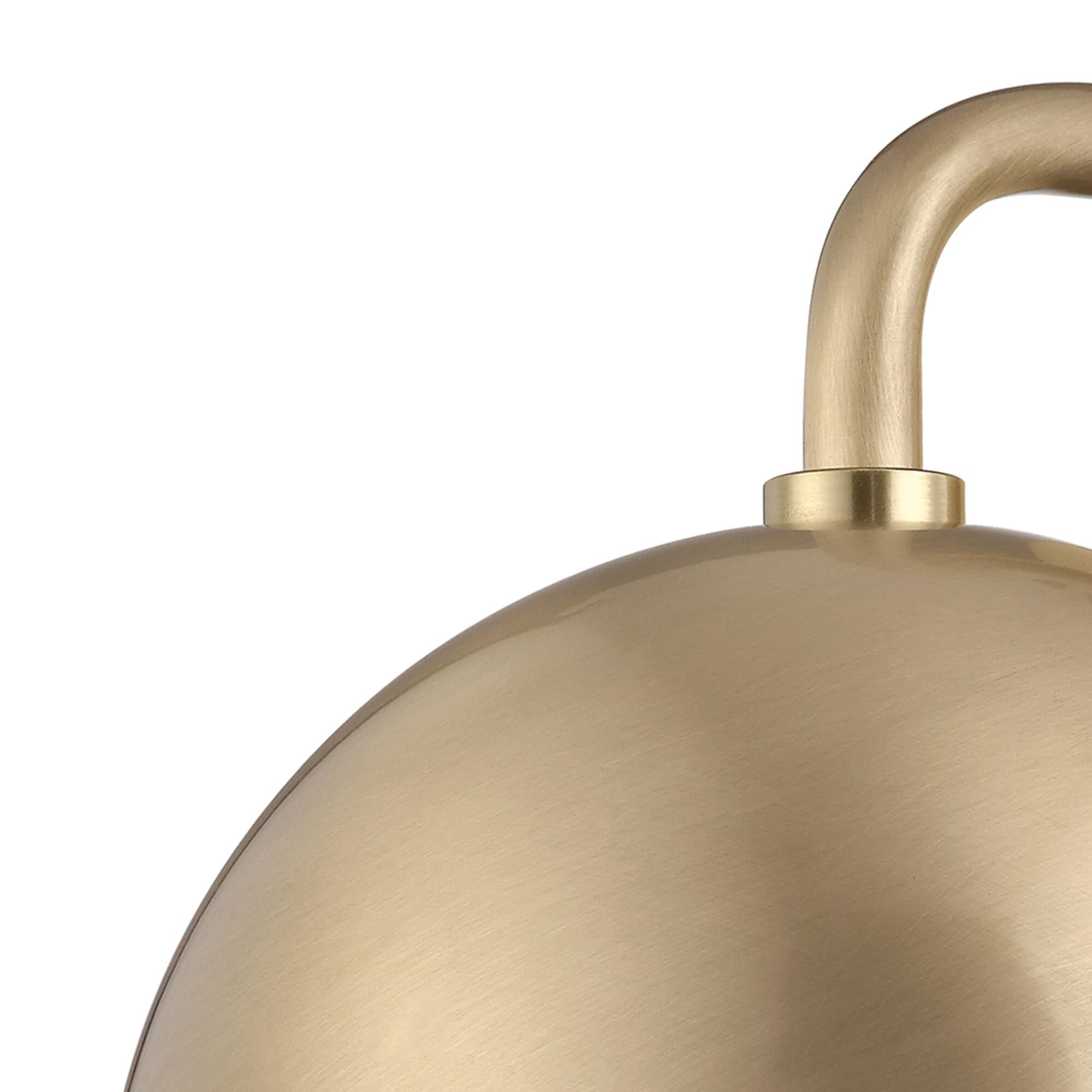 Shown in Aged Brass finish and Black accent