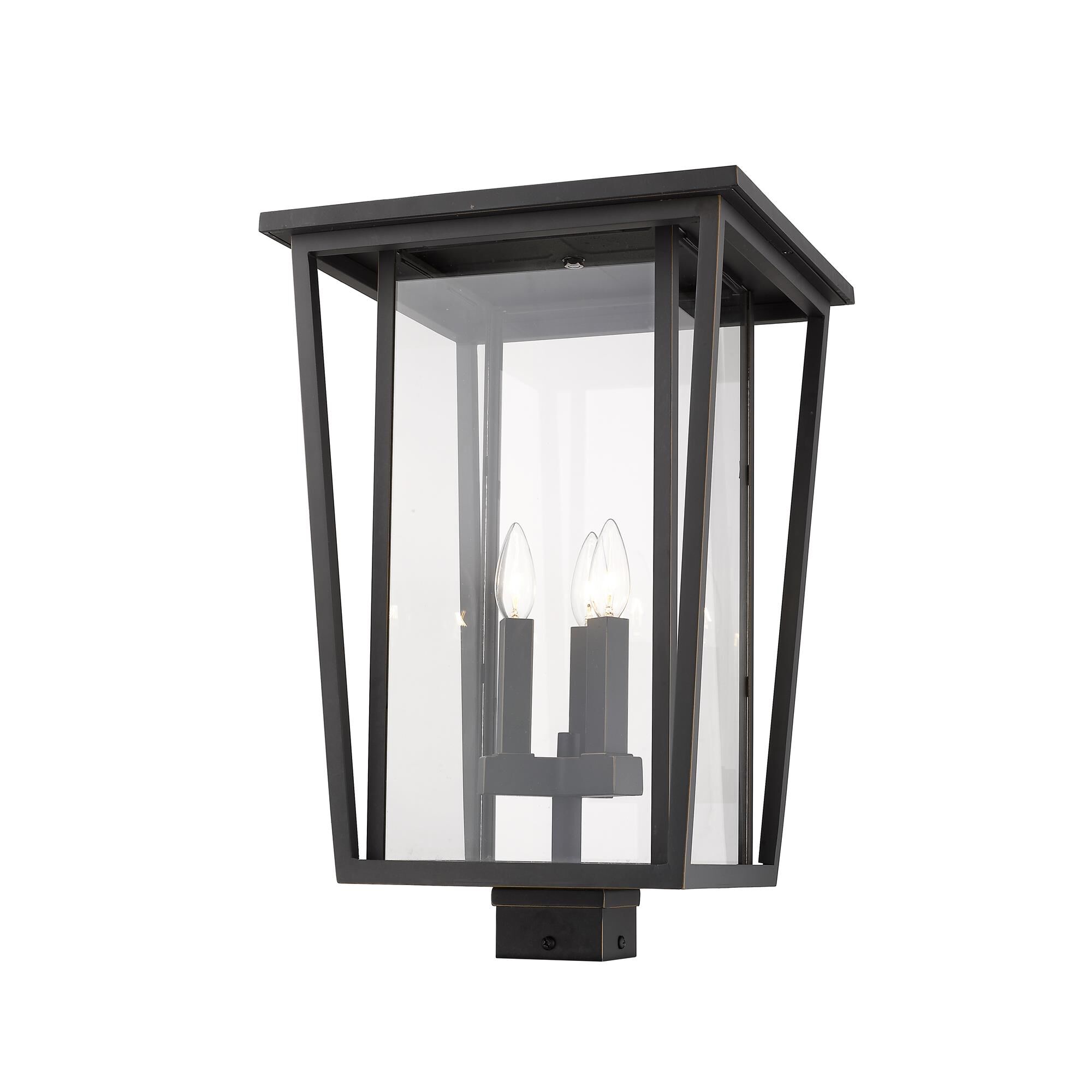Seoul 22 Inch Tall 3 Light Outdoor Post Lamp by Z-Lite