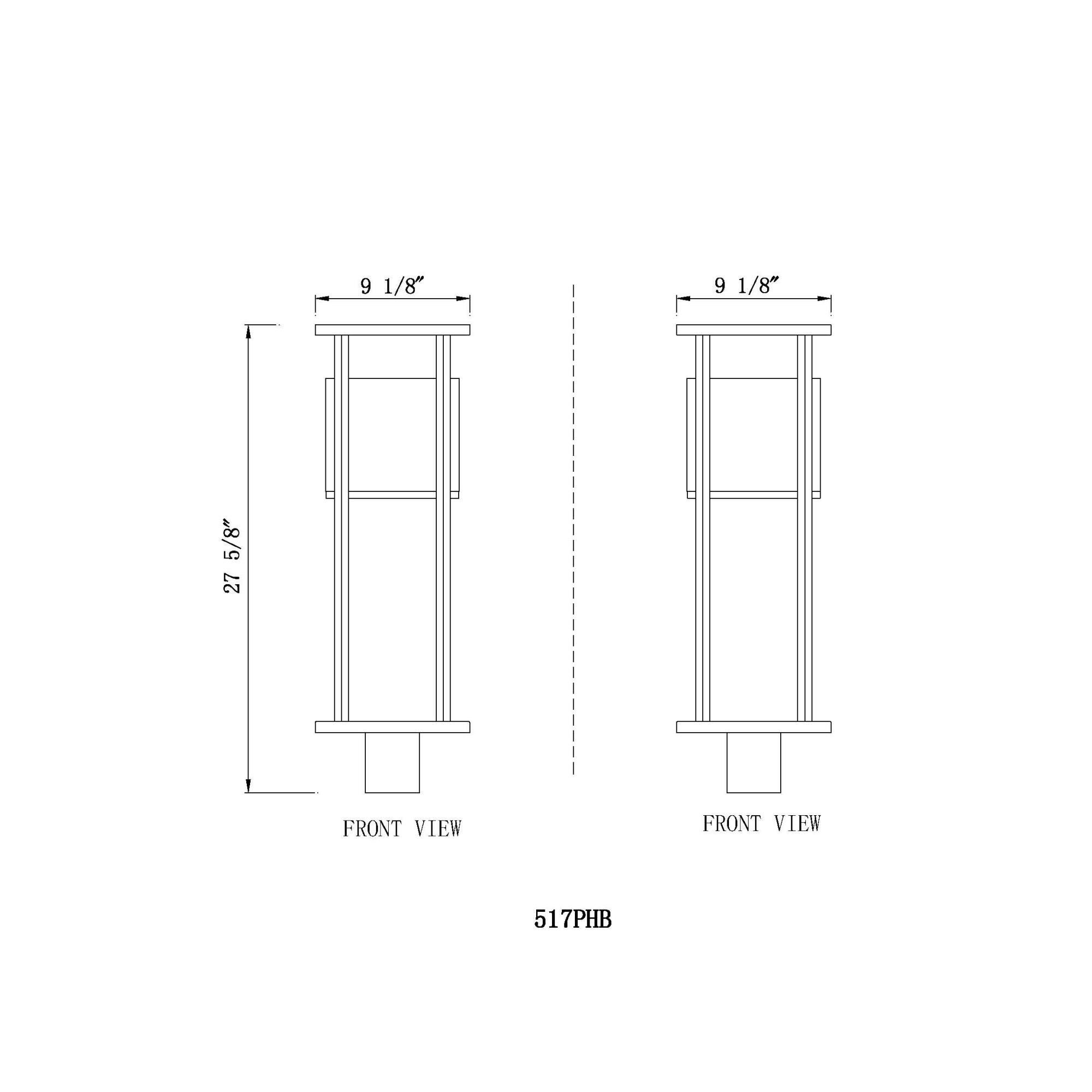 Z-Lite Luca 27 Inch Tall LED Outdoor Post Lamp