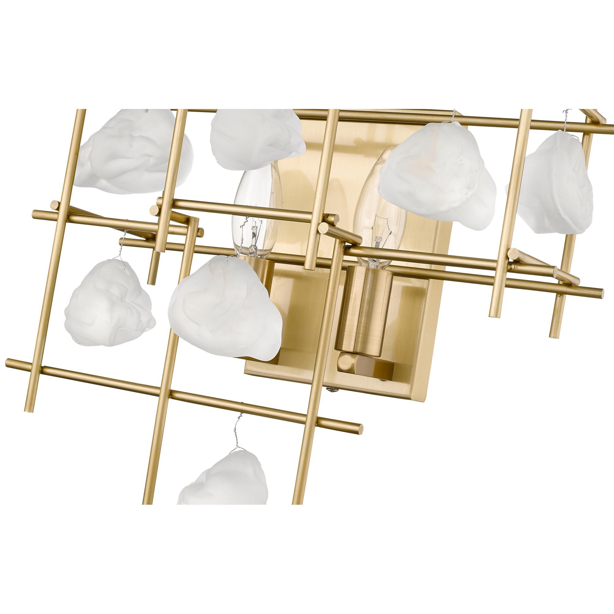 Shown in Aged Brass finish and --- glass and --- shade