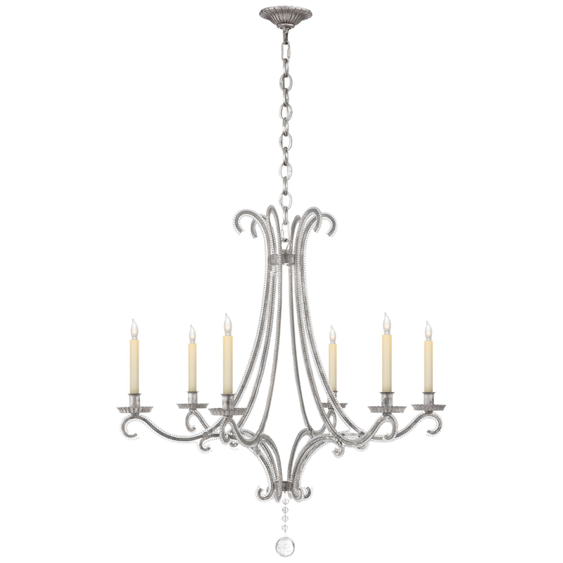 Chapman & Myers Oslo 32 Inch 6 Light Chandelier by Visual Comfort Signature Collection