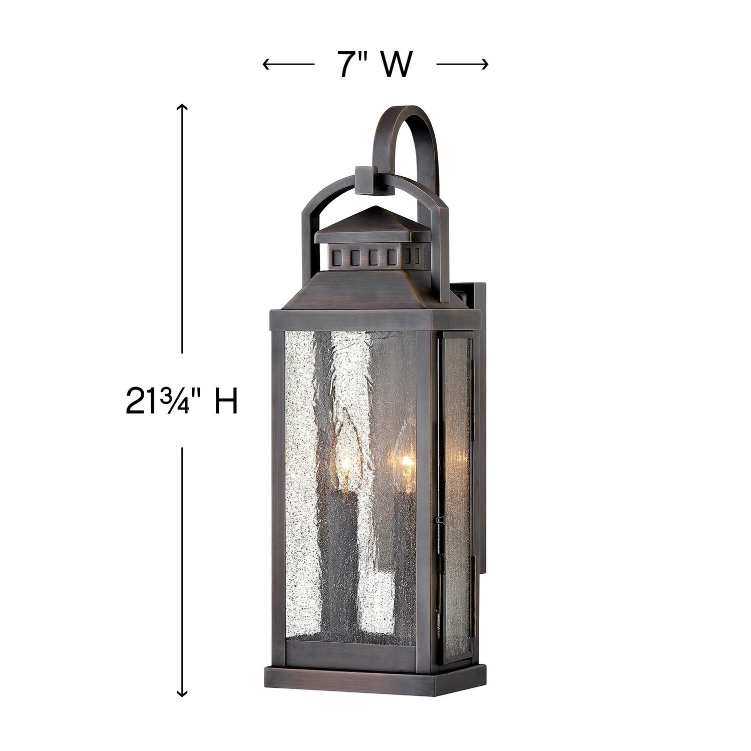 Revere 21 Inch Tall 2 Light Outdoor Wall Light by Hinkley Lighting