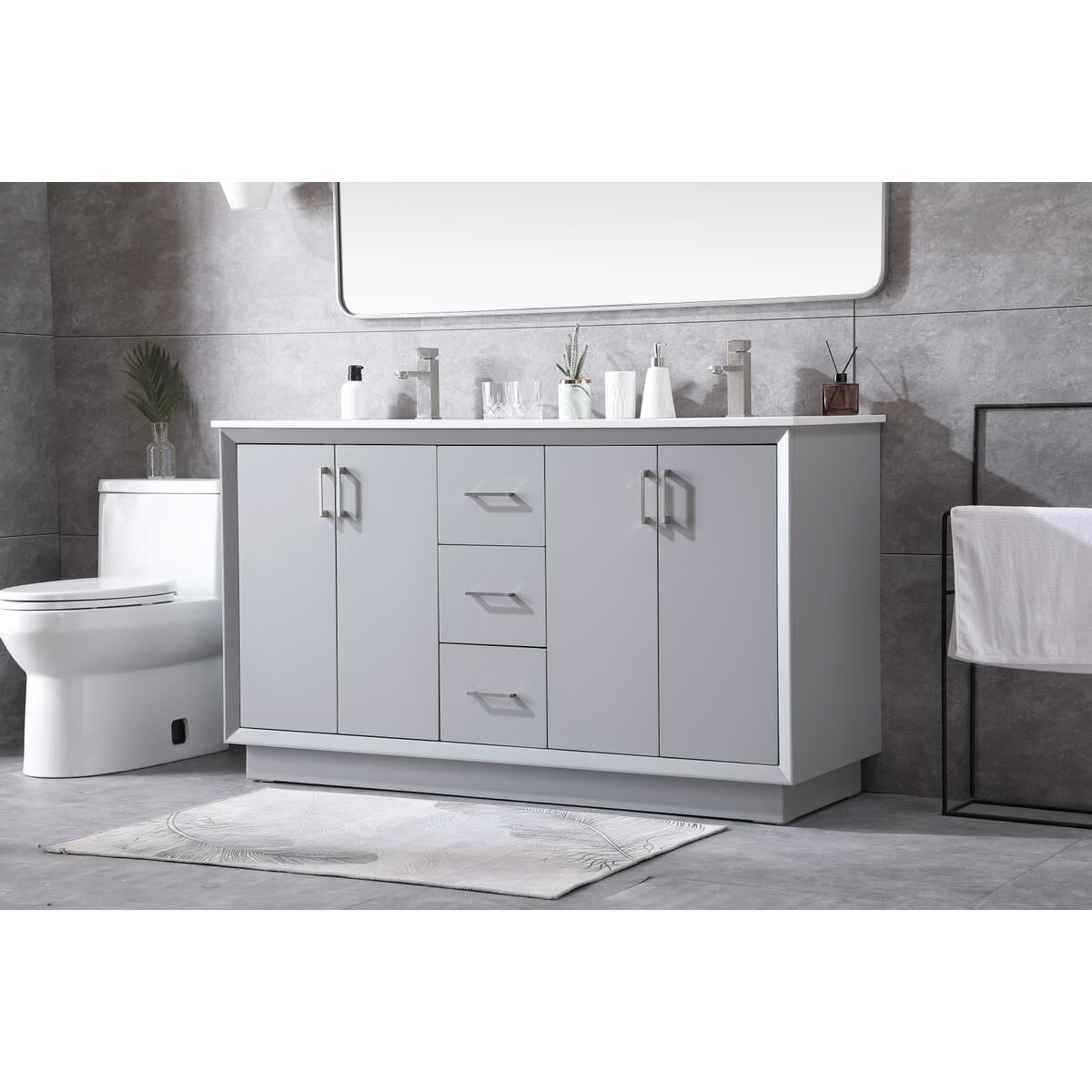 Hayes 60 Inch Bath Vanity by Elegant Decor