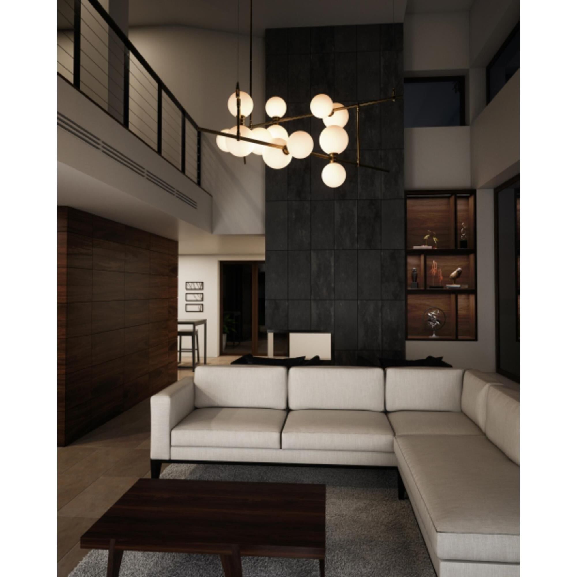 Sean Lavin Modernrail Chandelier by Visual Comfort Modern Collection