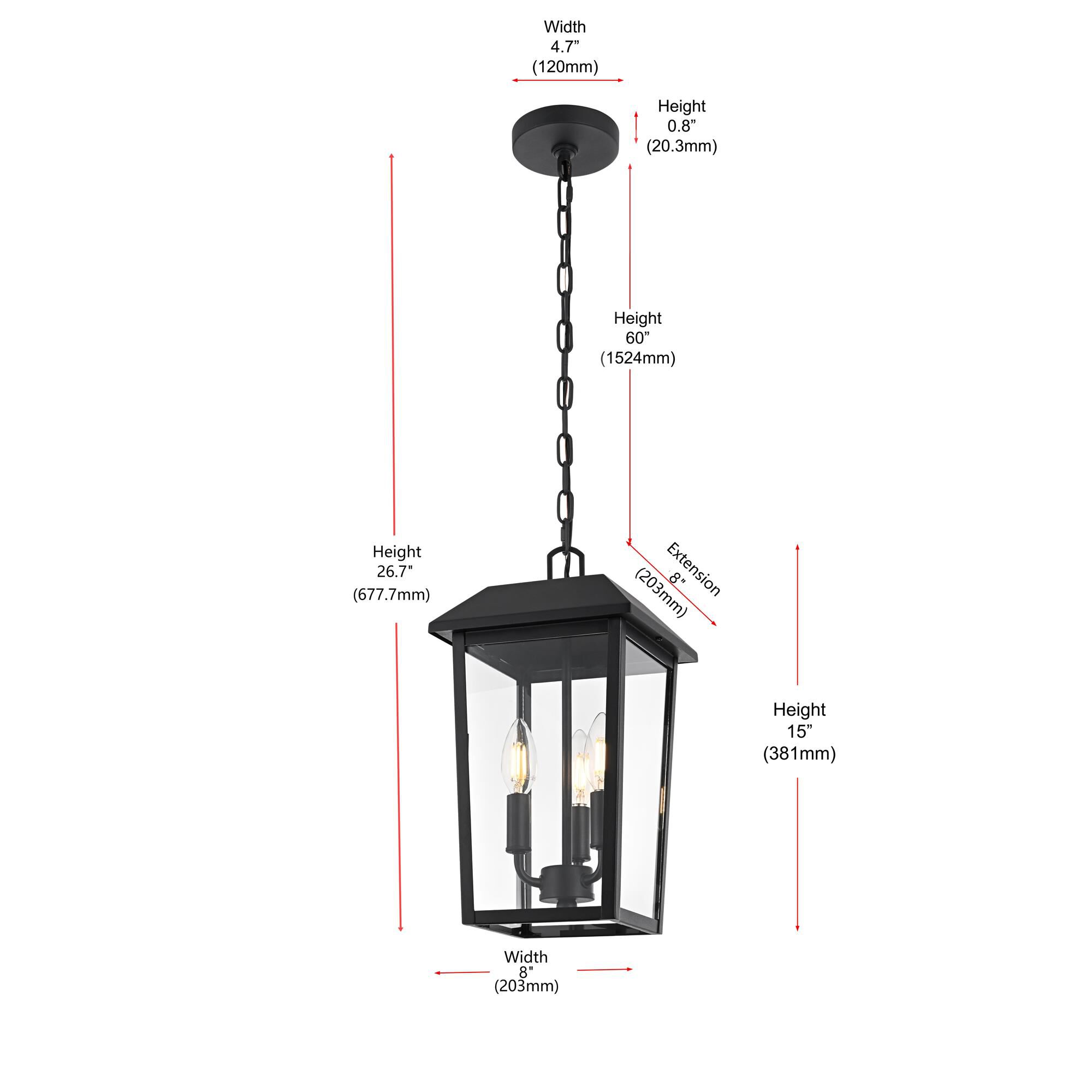 Shown in Black finish