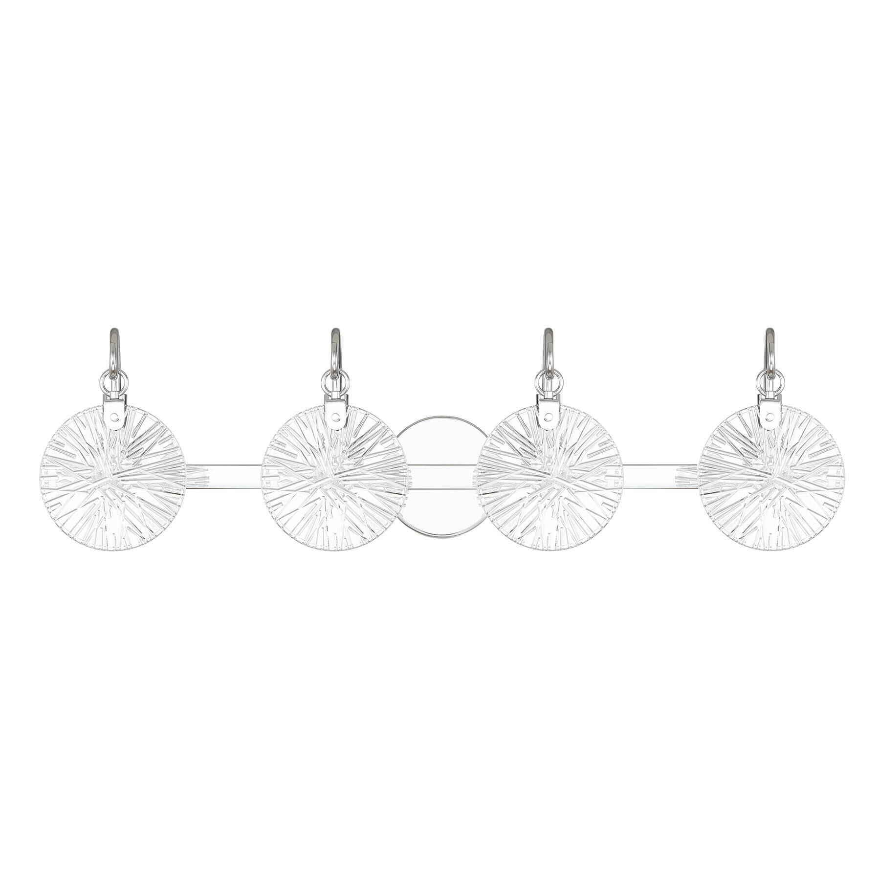 Shown in Polished Chrome finish and Clear Starburst glass