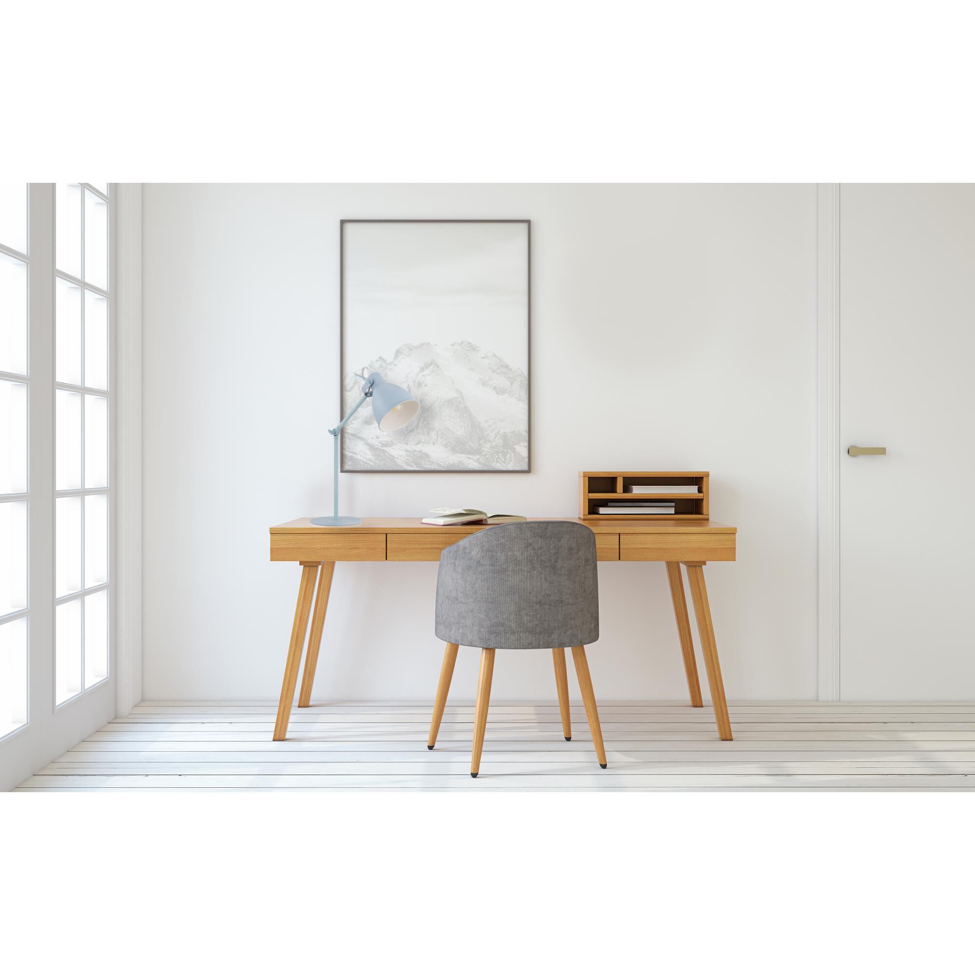 Shown in Pastel Light Blue finish and Pastel Light Blue Metal shade