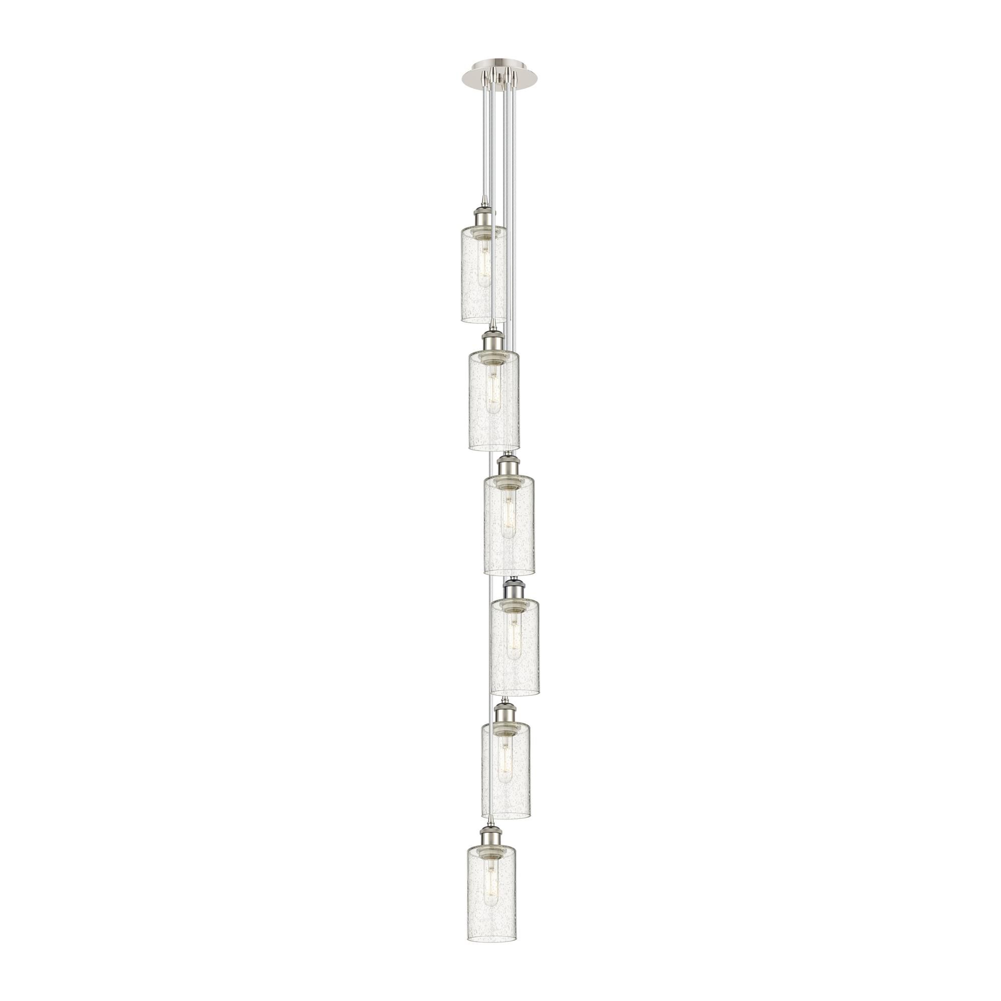 Shown in Polished Nickel finish and Seedy shade