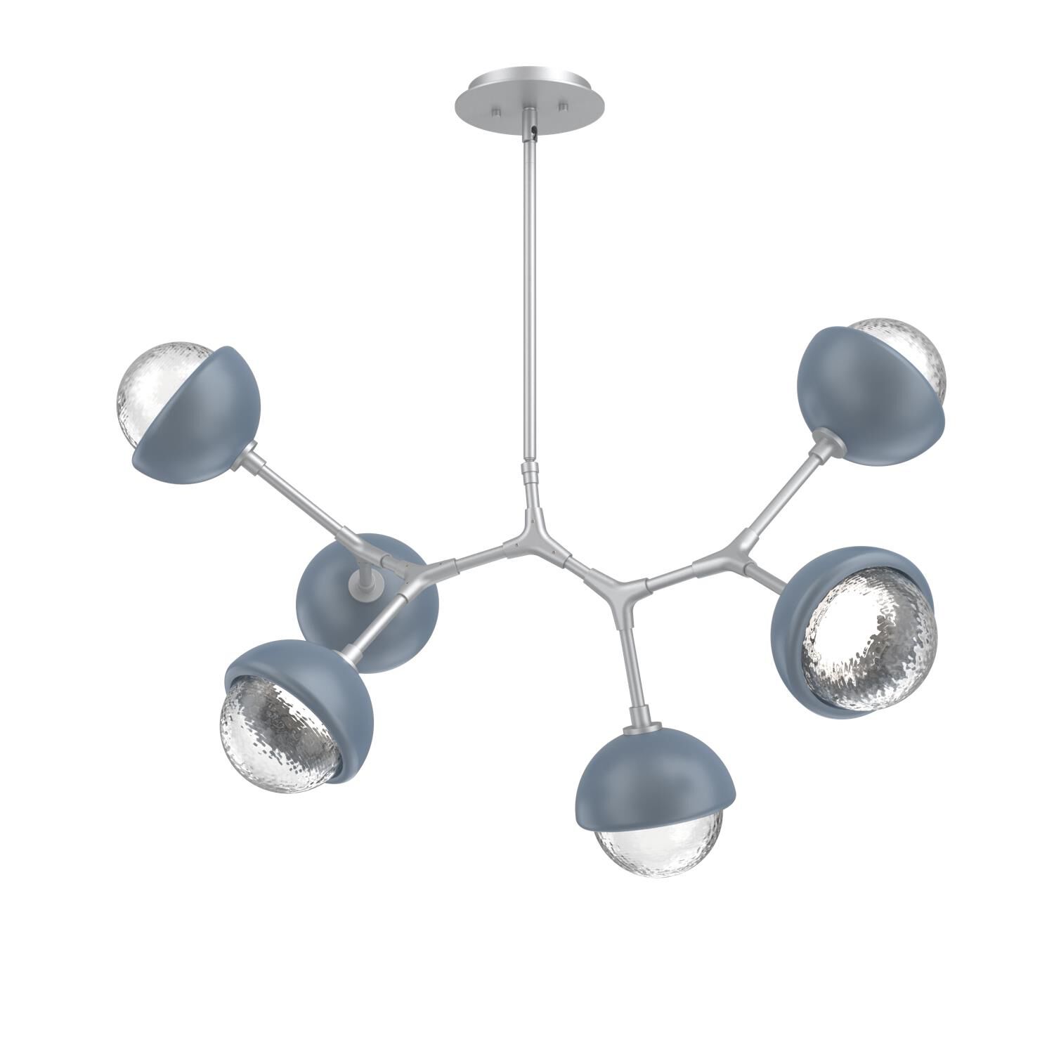Levi Wilson Cabochon 31 Inch Linear Suspension Light by Hammerton Studio