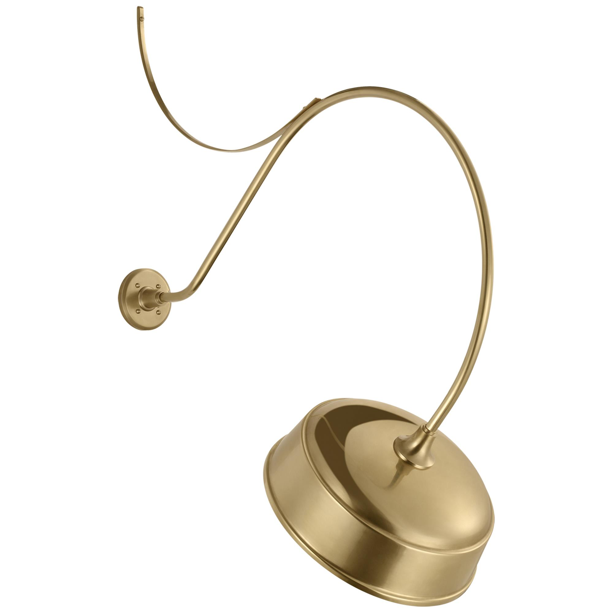 Shown in Hand-Rubbed Antique Brass finish and Gold shade